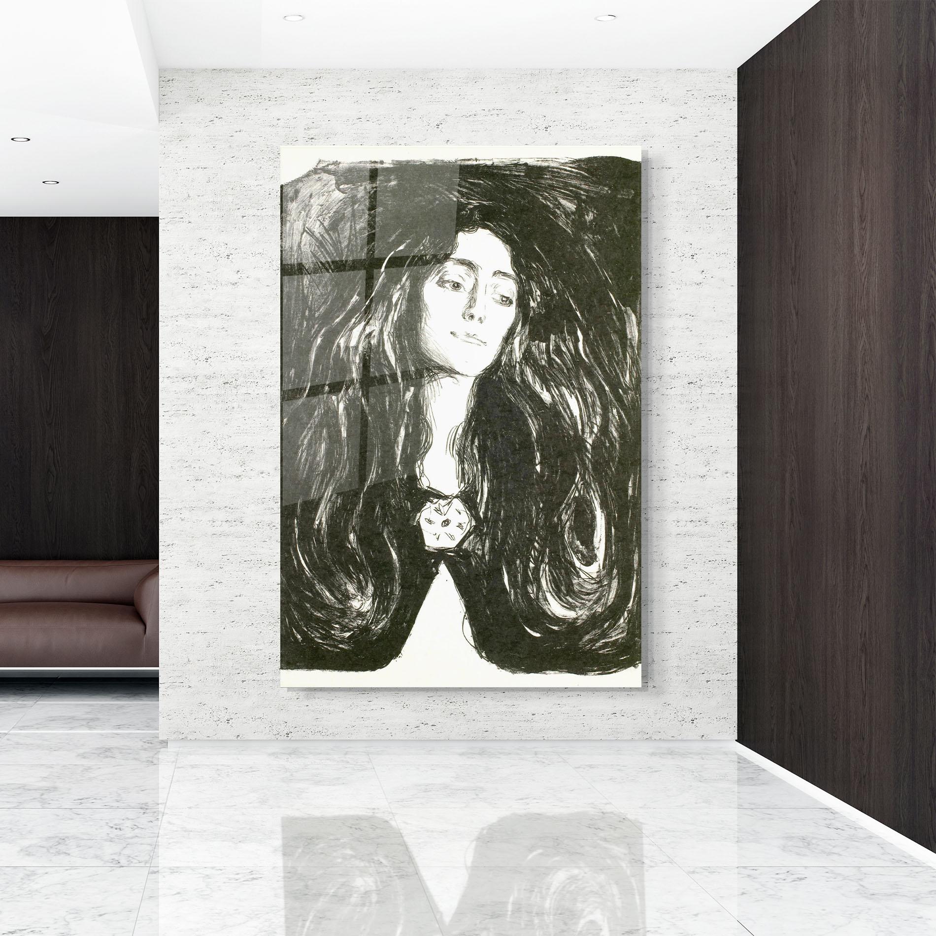 Glasbild The Brooch Eva Mudocci mockup 9