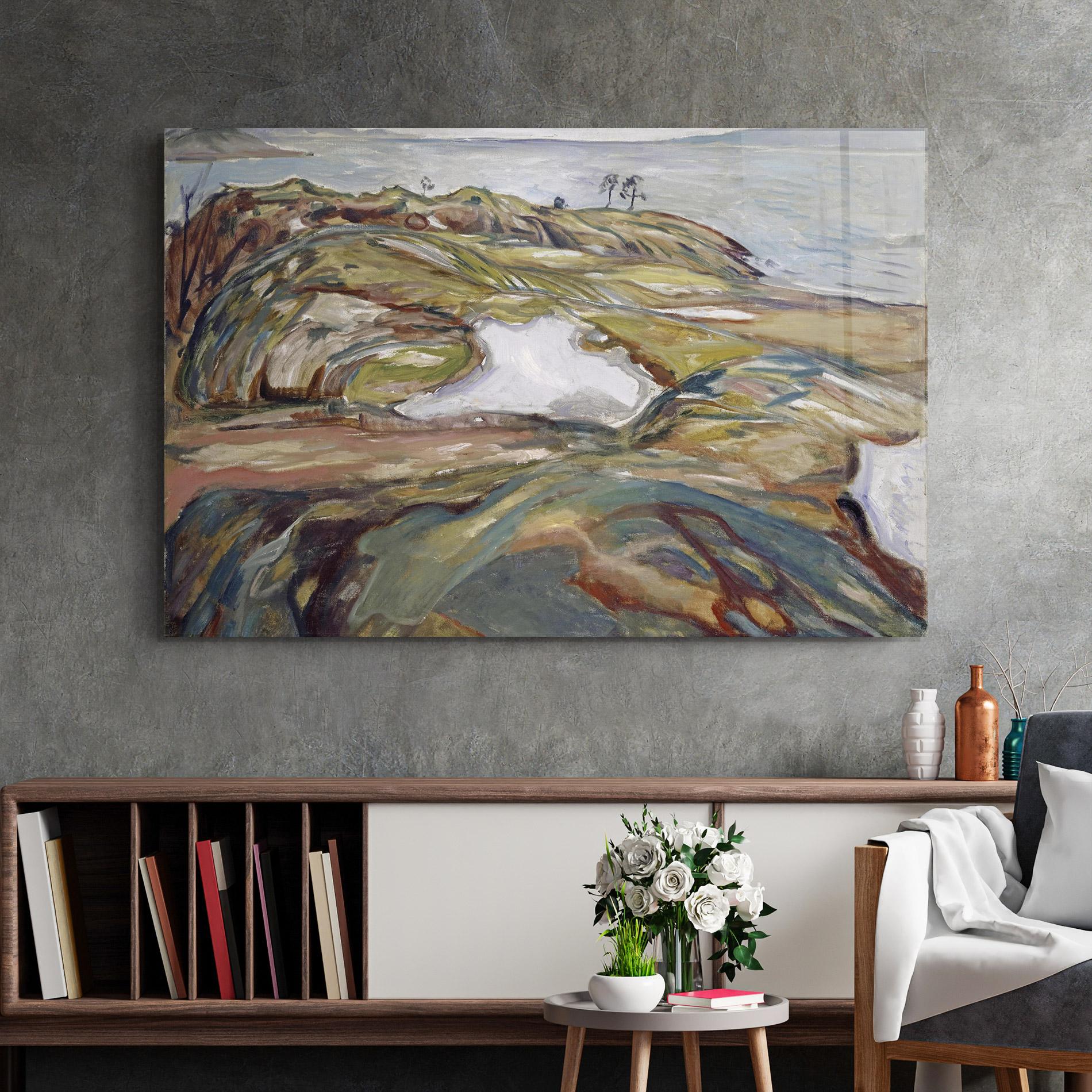 Glasbild Coastal Landscape mockup 2