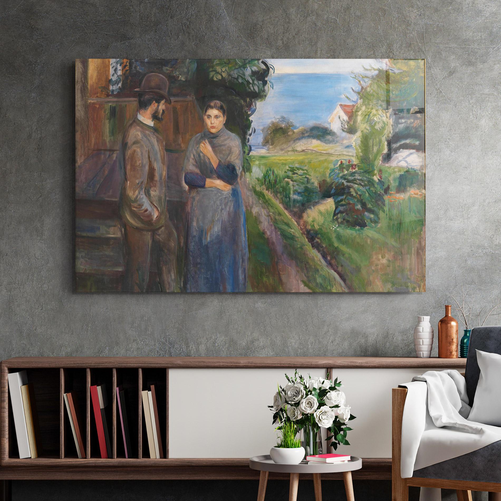 Glasbild Evening Passion mockup 2