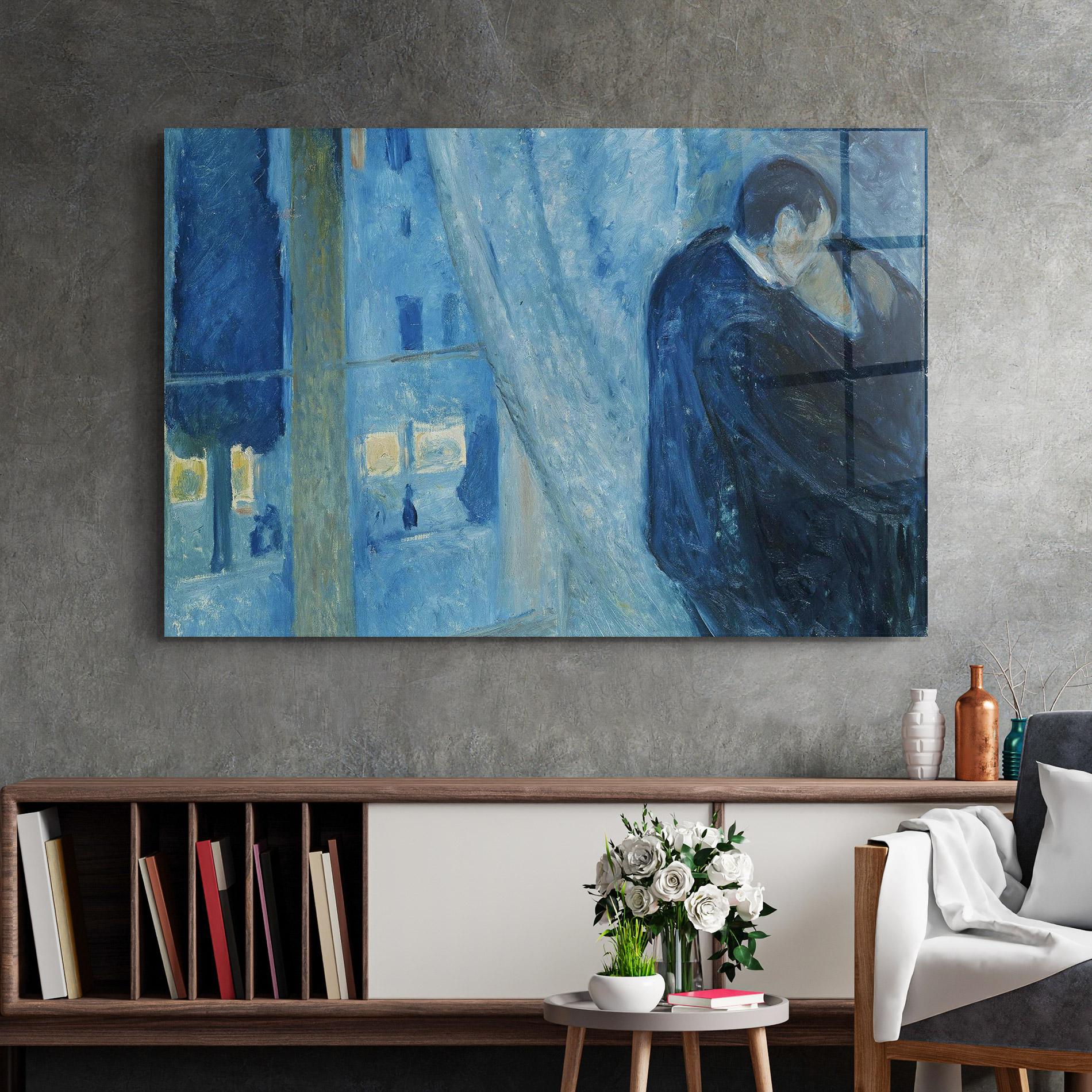 Glasbild Kiss By The Window mockup 2