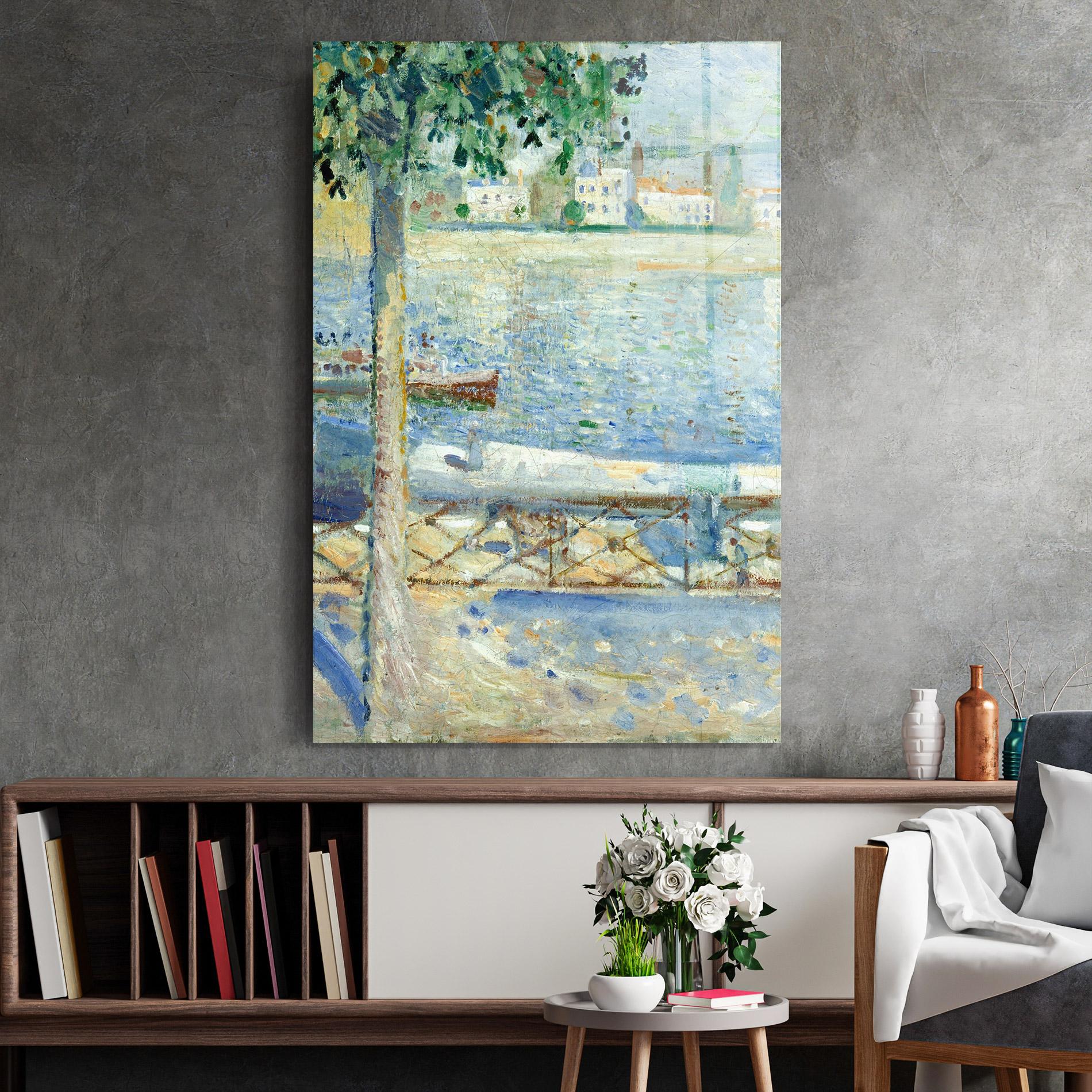 Glasbild Seine At Saint mockup 2