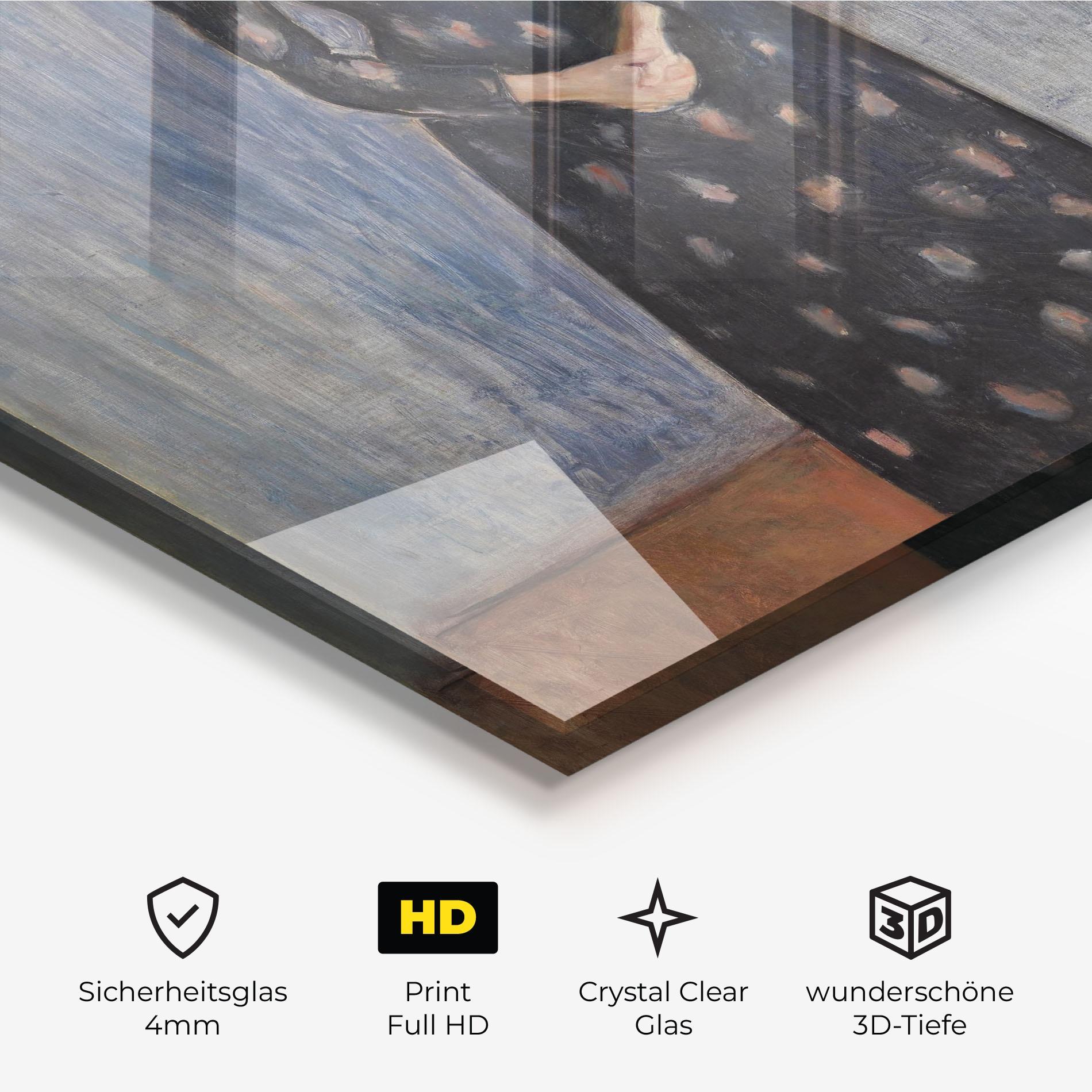 Glasbild Inger In Black mockup 3