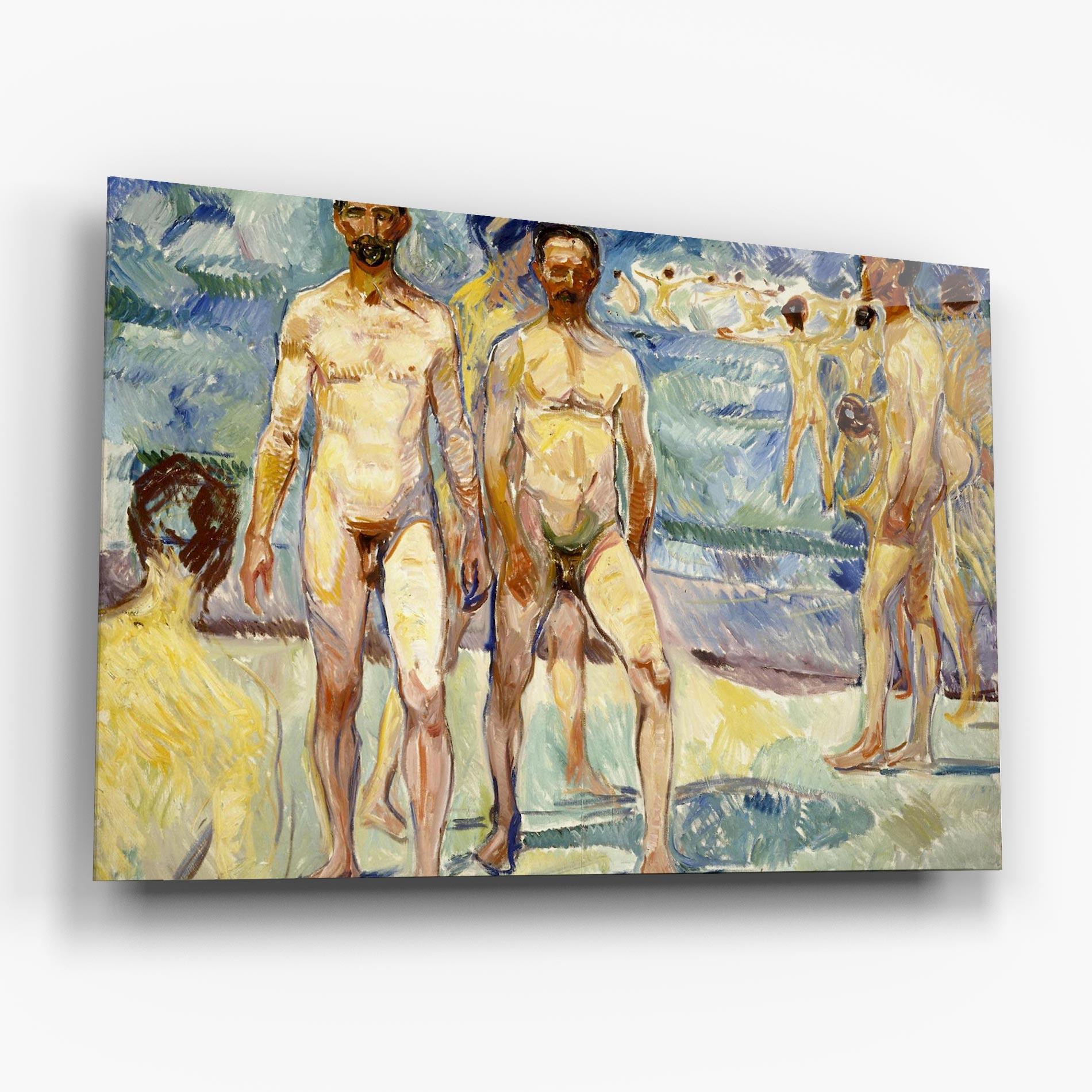Glasbild Bathing Men mockup 6