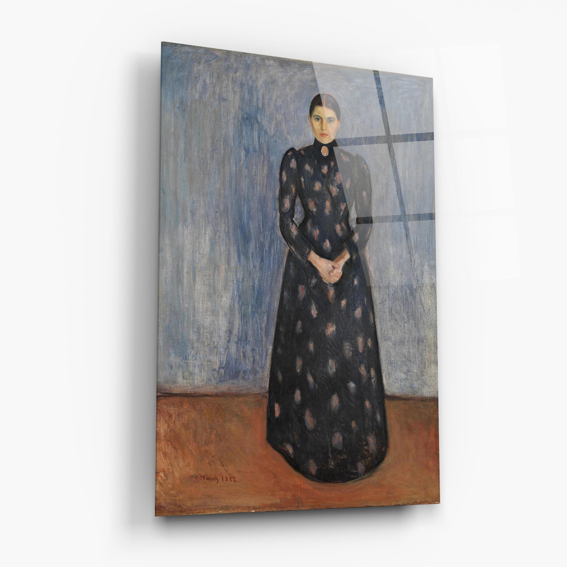 Glasbild Inger In Black mockup 6