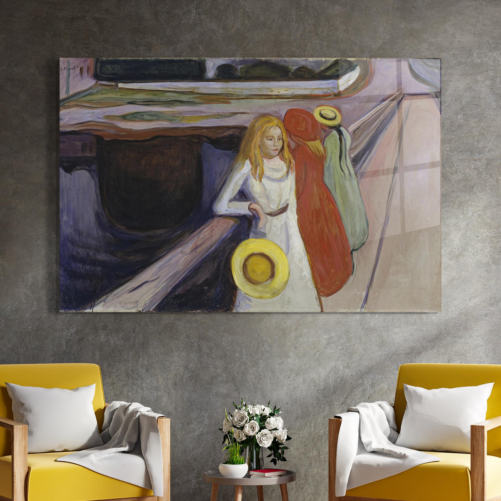 Glasbild Bridge Girls mockup 4