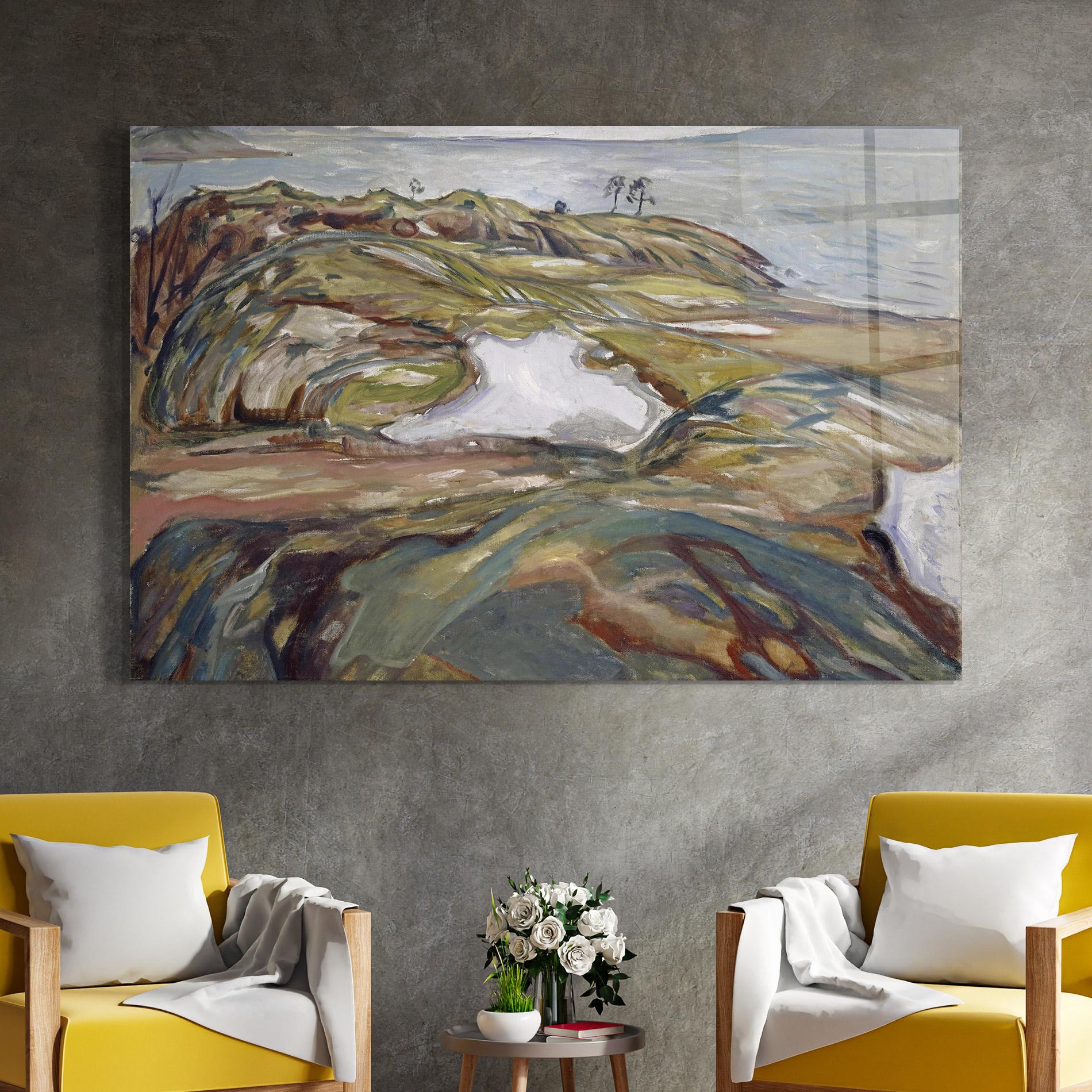 Glasbild Coastal Landscape mockup 4