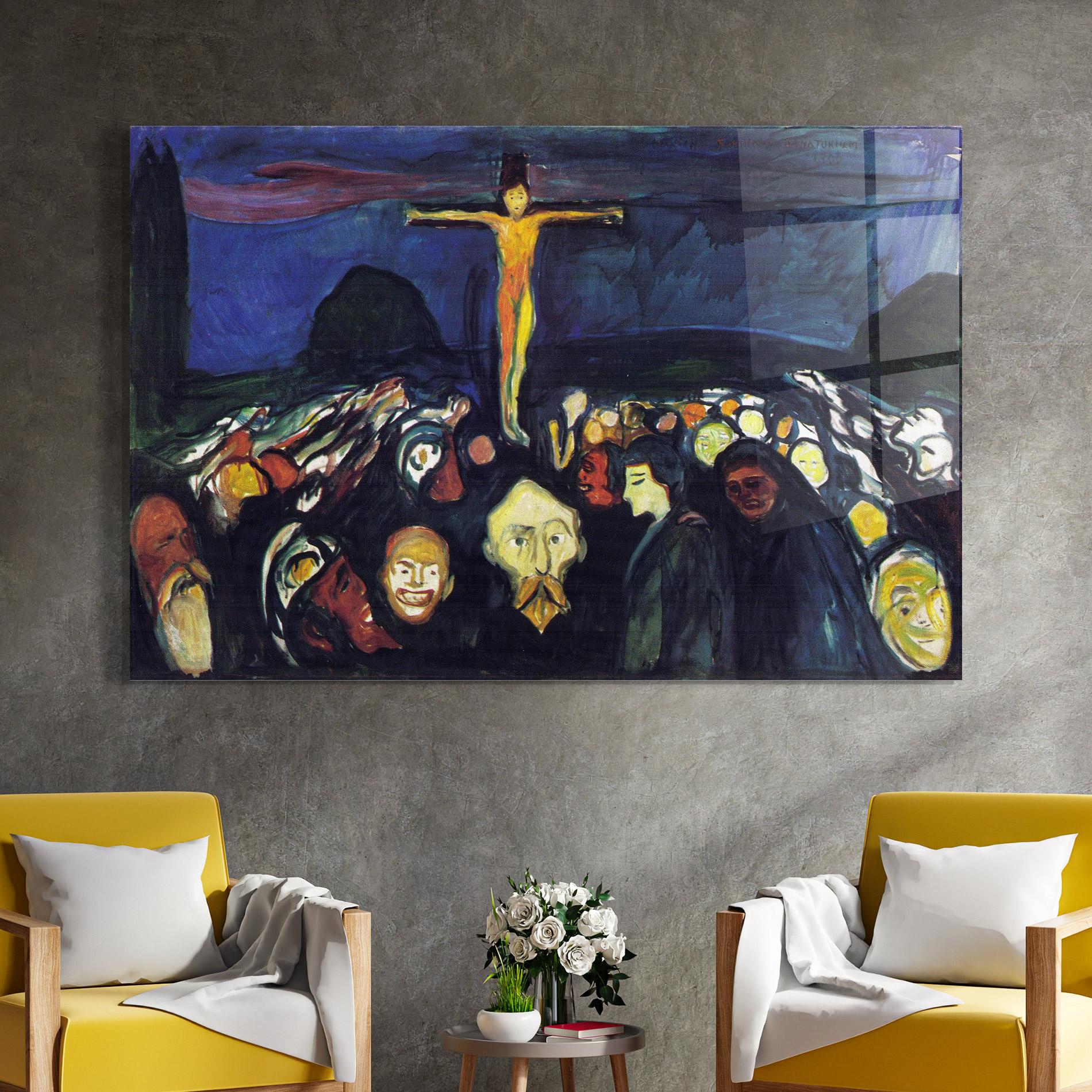 Glasbild Golgotha mockup 4