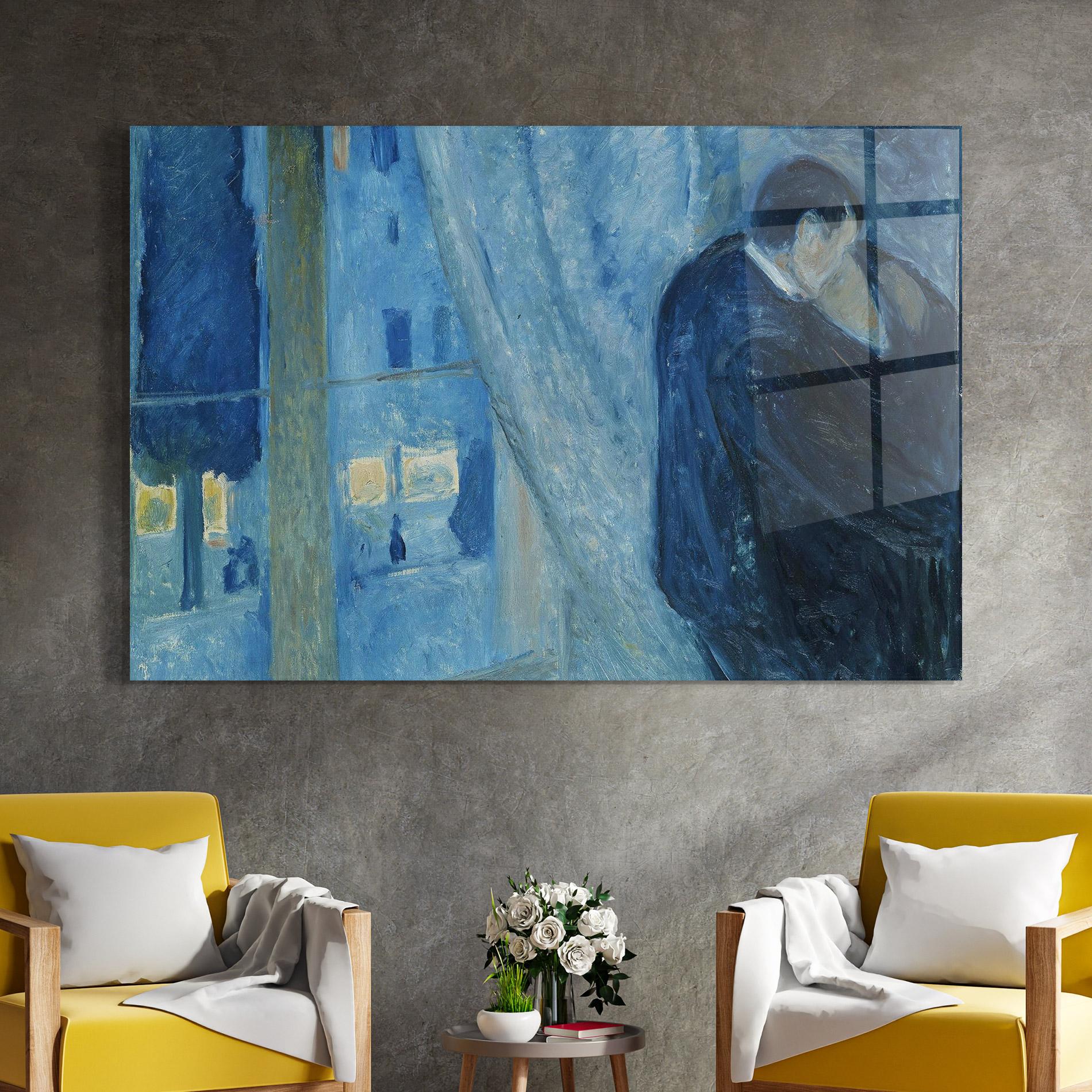 Glasbild Kiss By The Window mockup 4