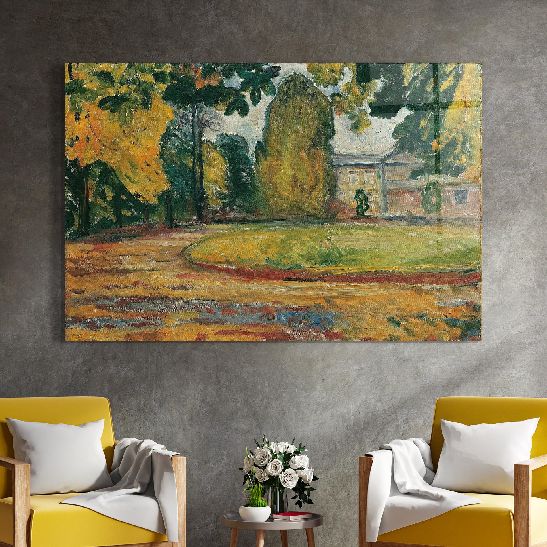 Glasbild Park In Kosen mockup 4