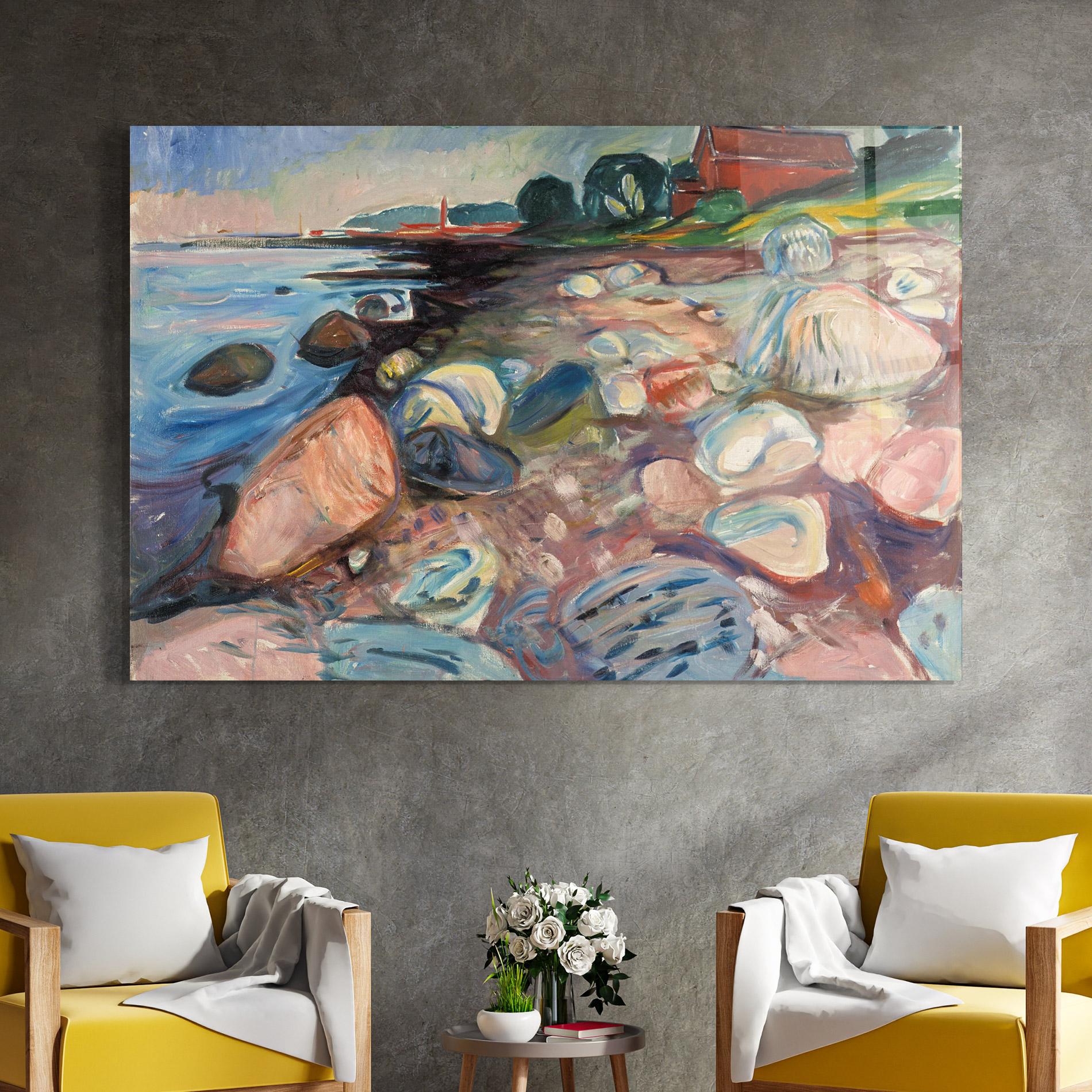 Glasbild Shore Red House mockup 4