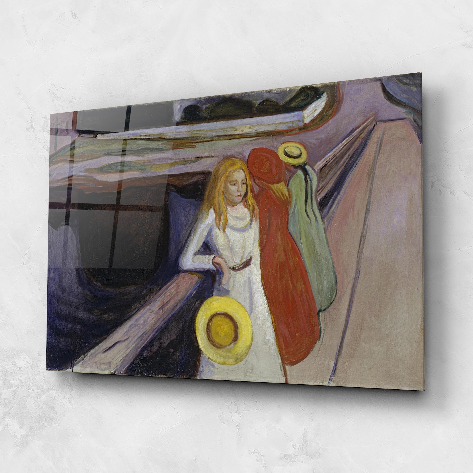 Glasbild Bridge Girls mockup 1