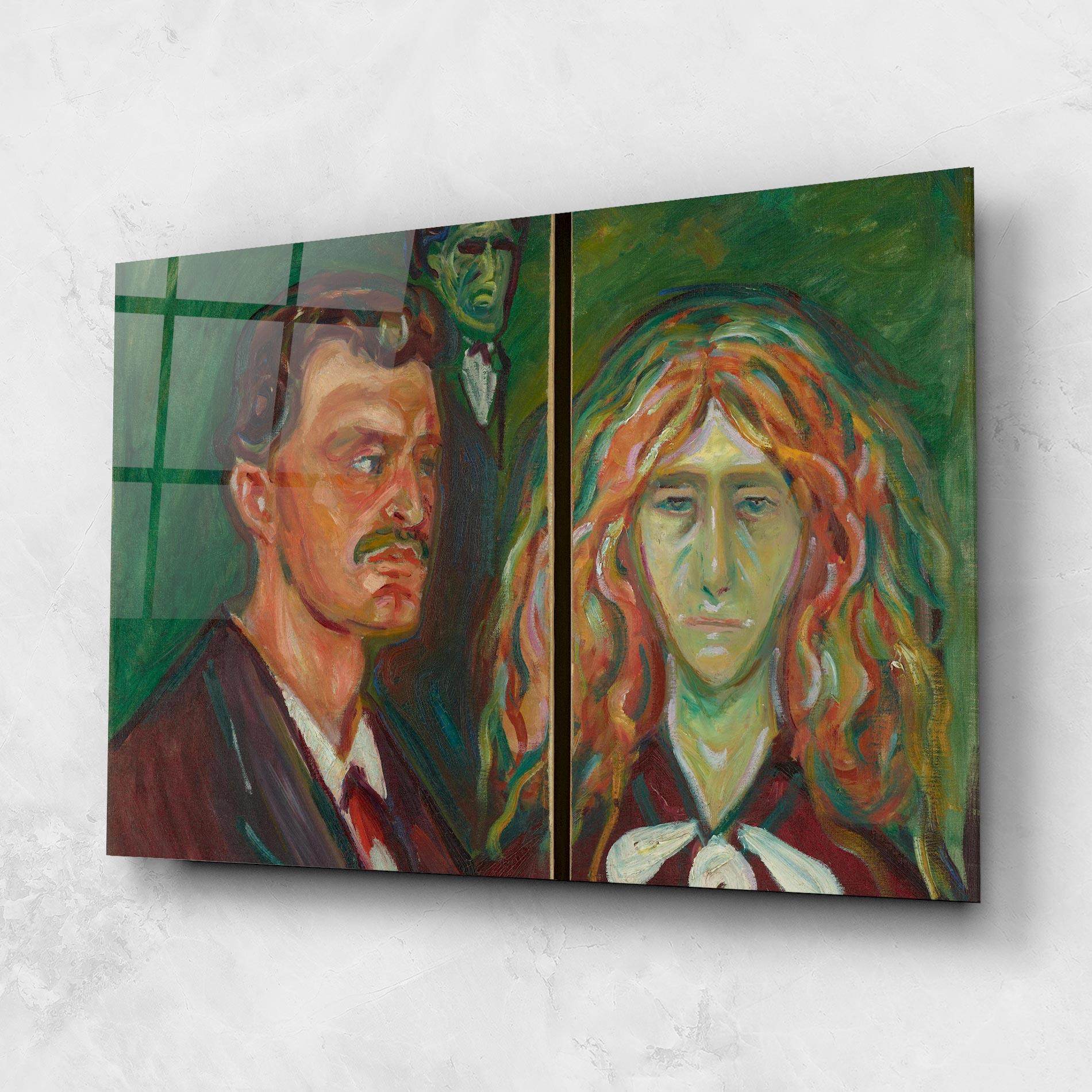 Glasbild Green Self Portrait mockup 1