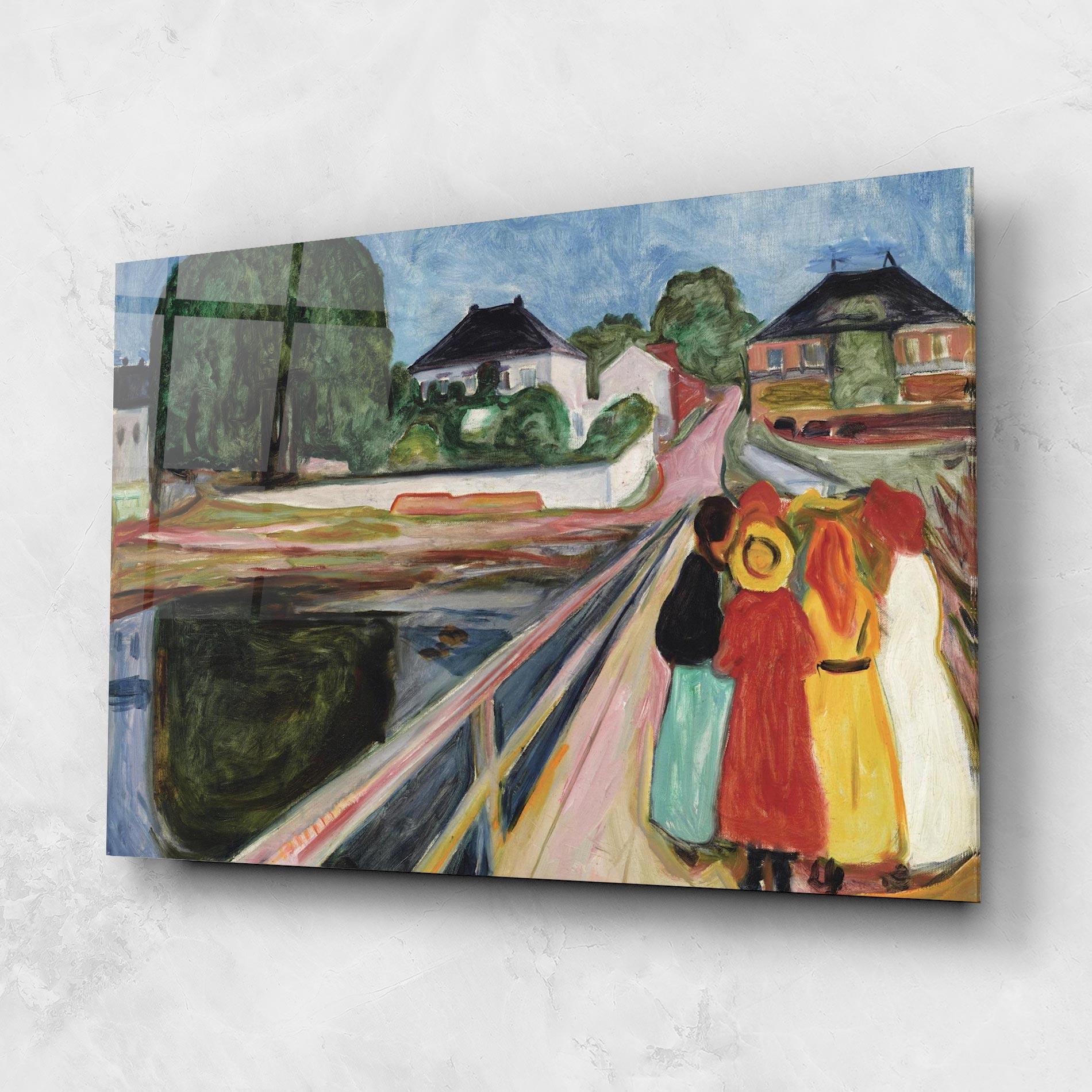 Glasbild Pikene Pa Broen mockup 1