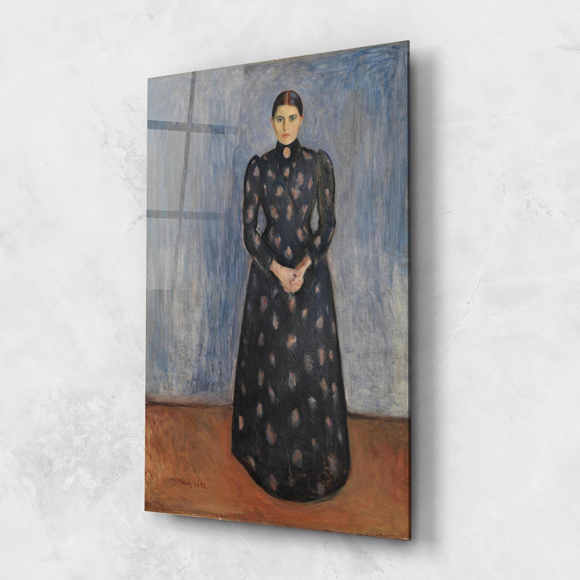 Glasbild Inger In Black mockup 1