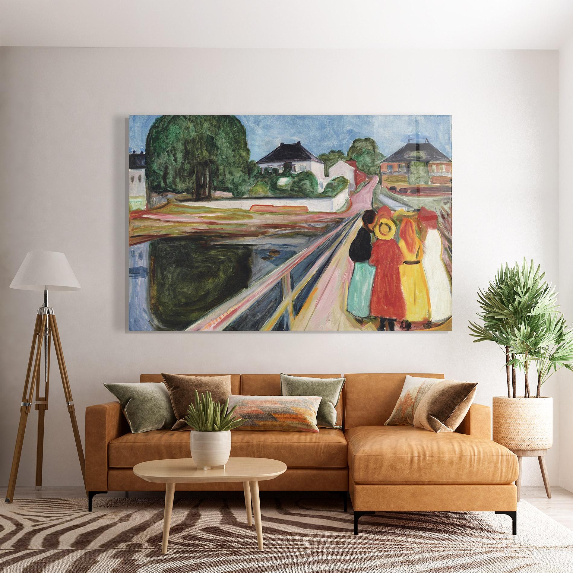 Glasbild Pikene Pa Broen mockup 7