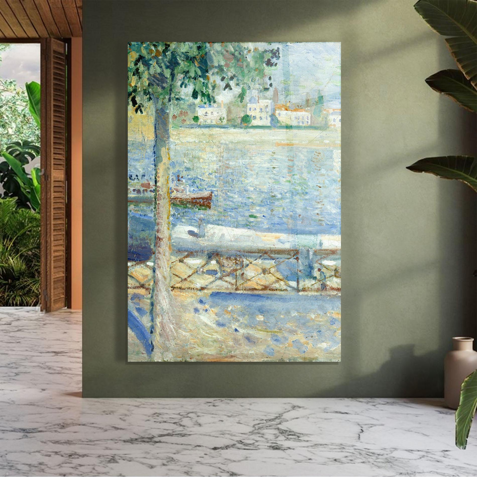 Glasbild Seine At Saint mockup 7