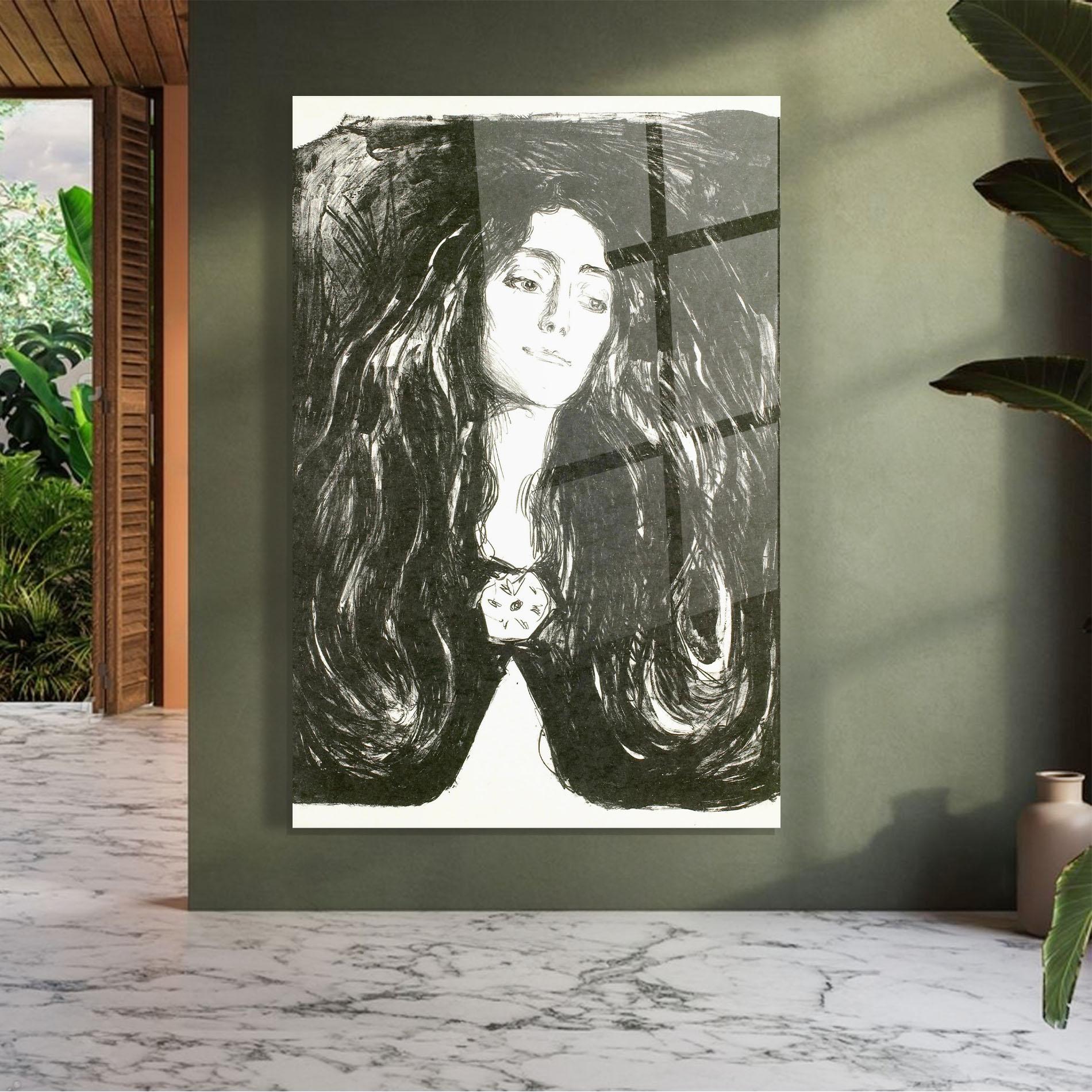 Glasbild The Brooch Eva Mudocci mockup 7