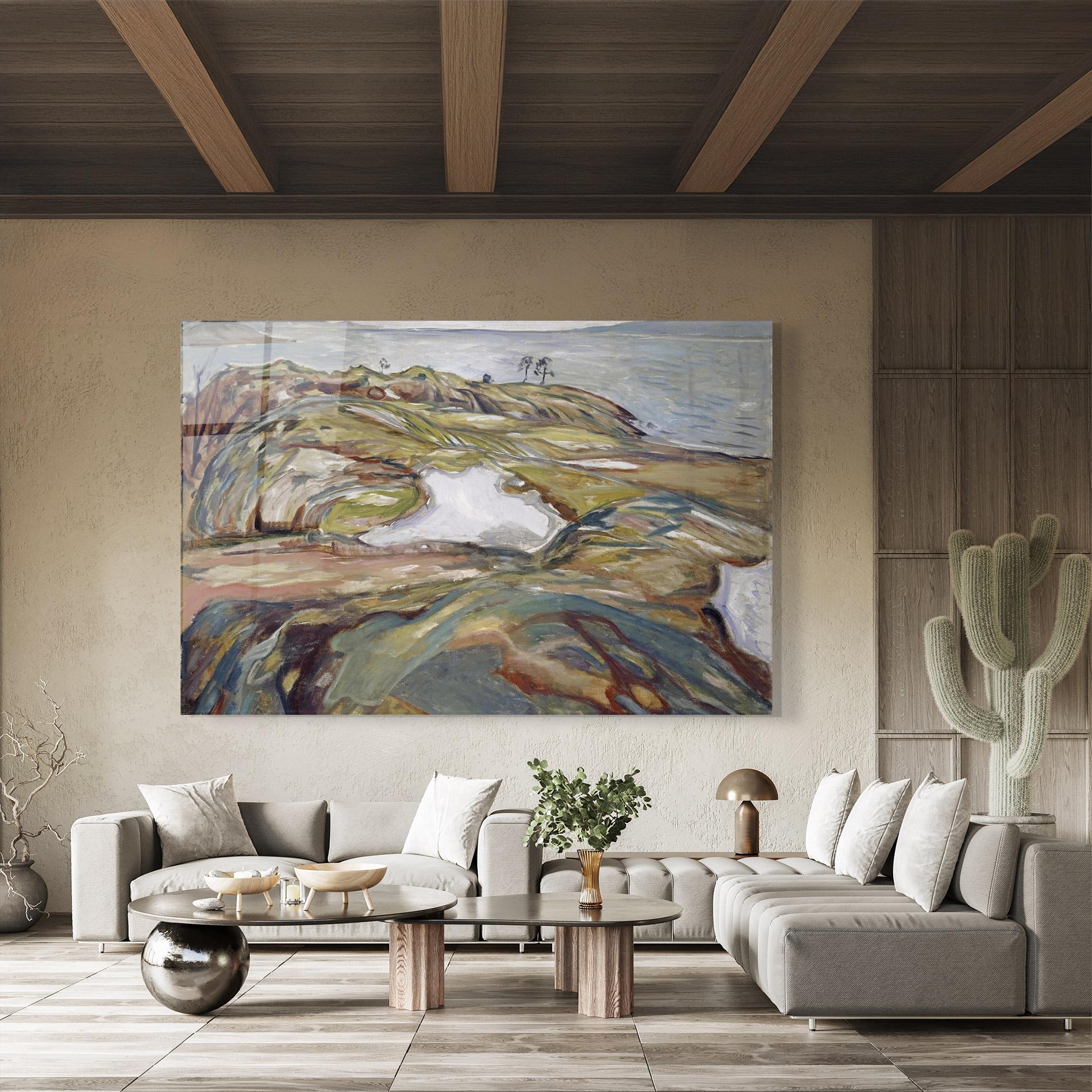 Glasbild Coastal Landscape mockup 8