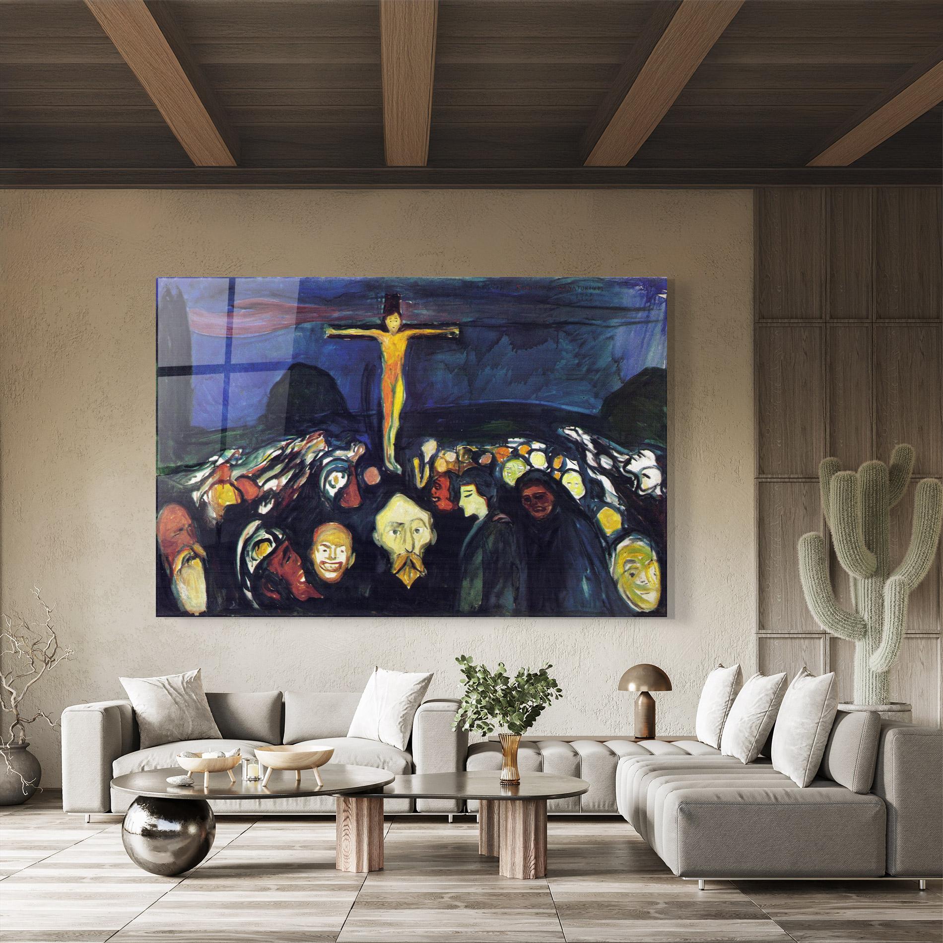 Glasbild Golgotha mockup 8