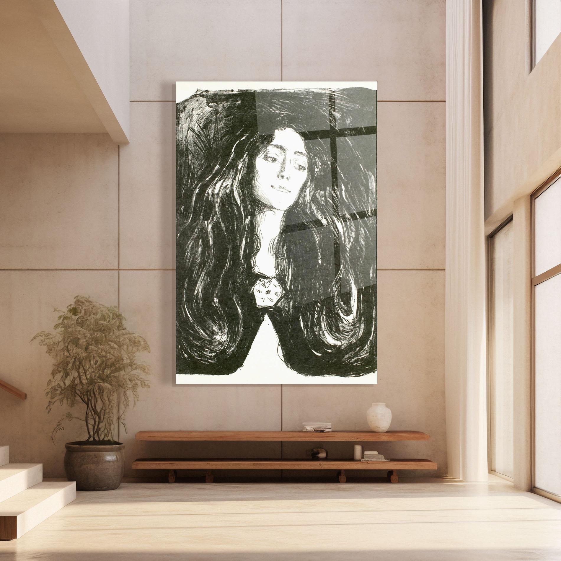 Glasbild The Brooch Eva Mudocci mockup 8