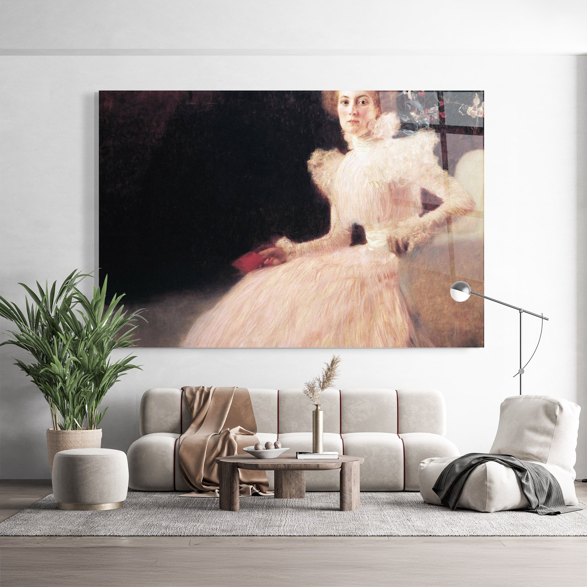 Gustav Klimt Pink Dress mockup 9