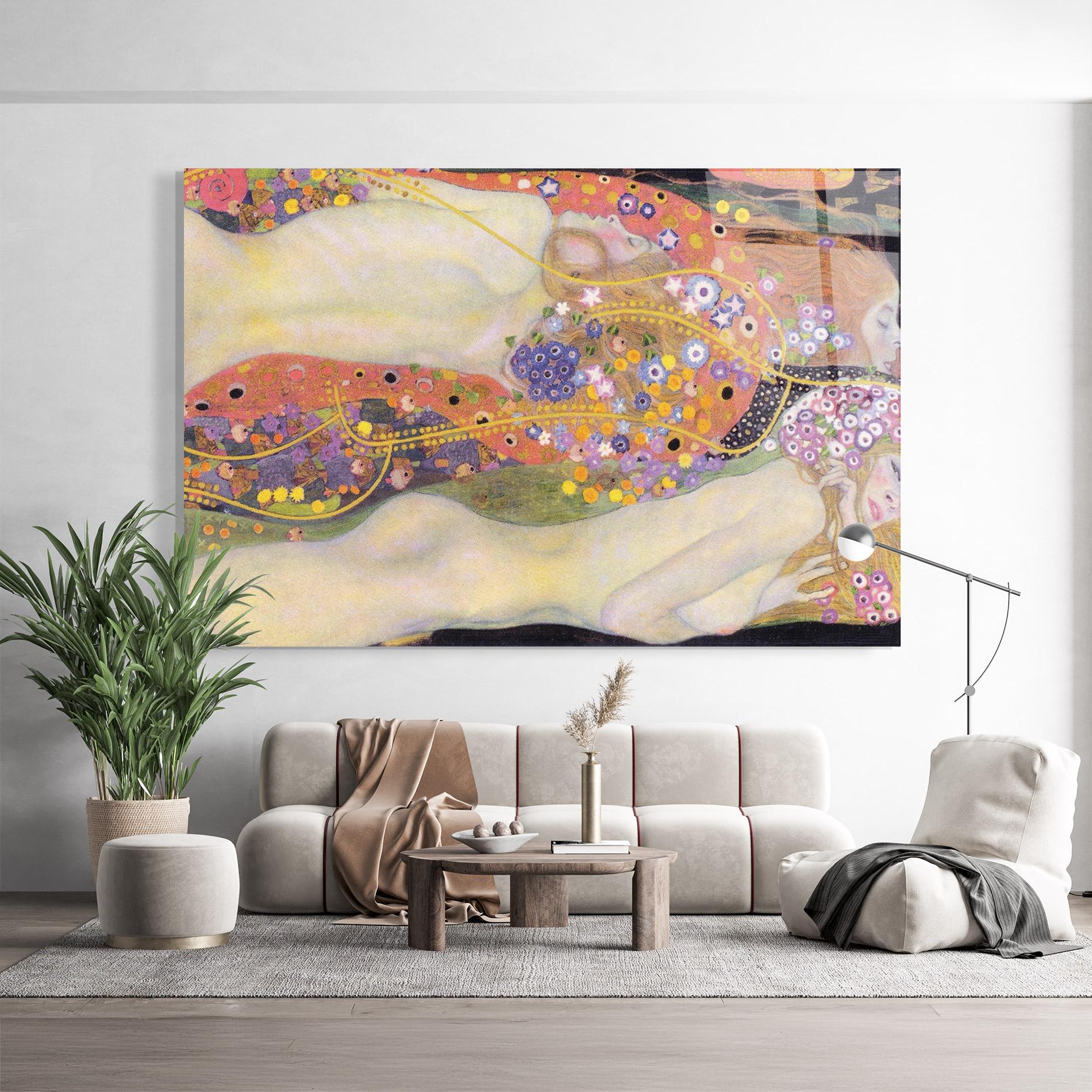 Glasbild Water Serpents Ii mockup 9