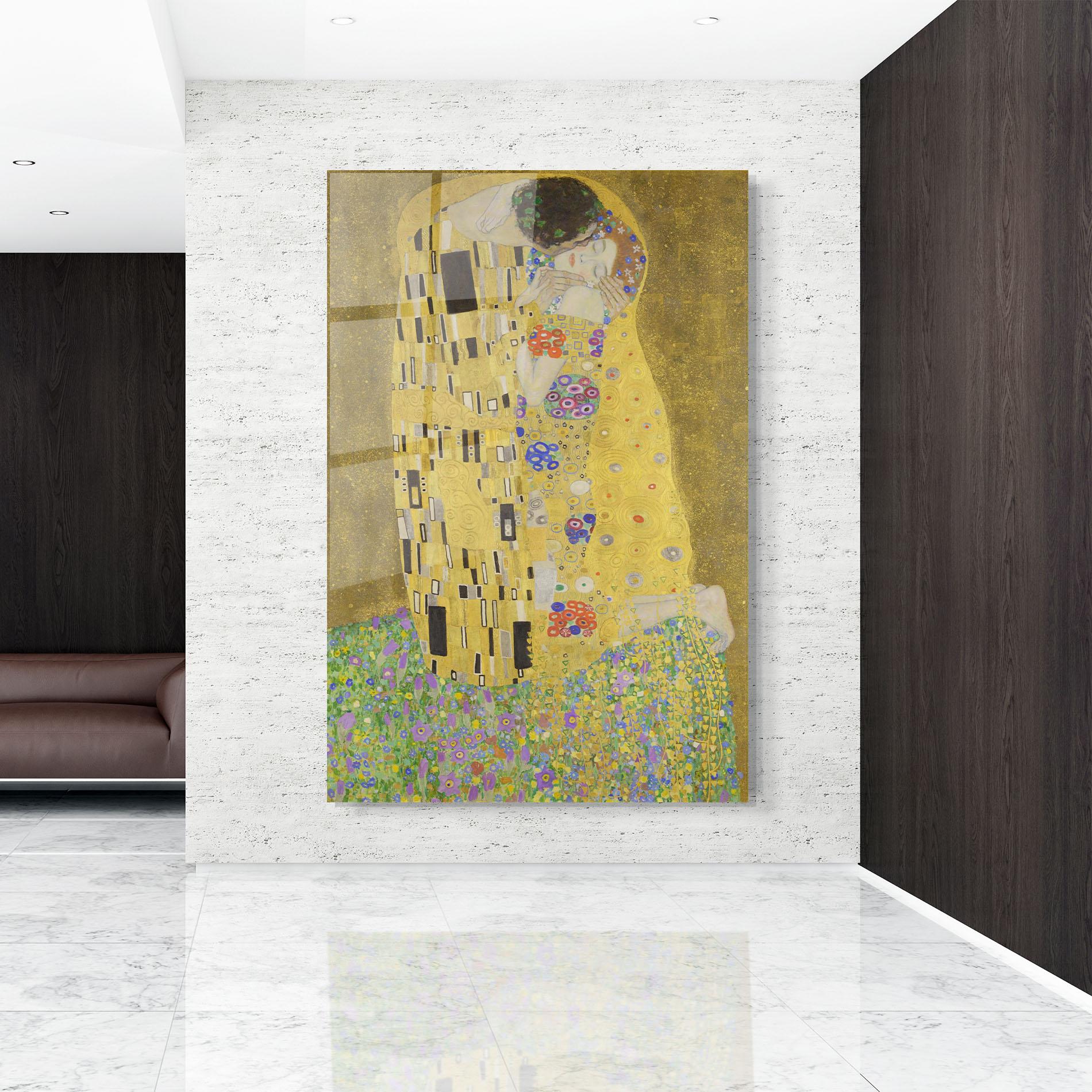 Glasbild The Kiss mockup 9