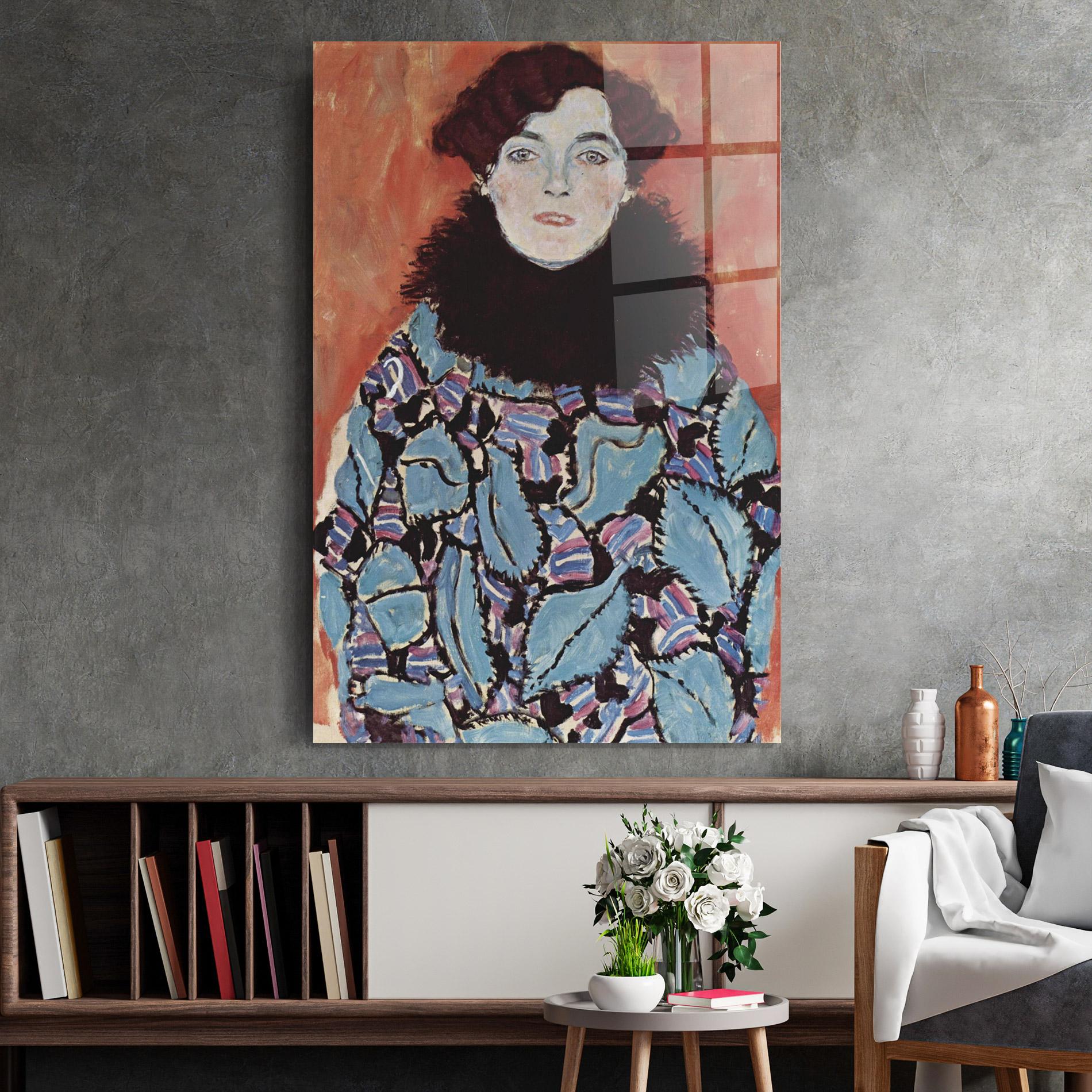 Glasbild Gustav Klimt Art mockup 2