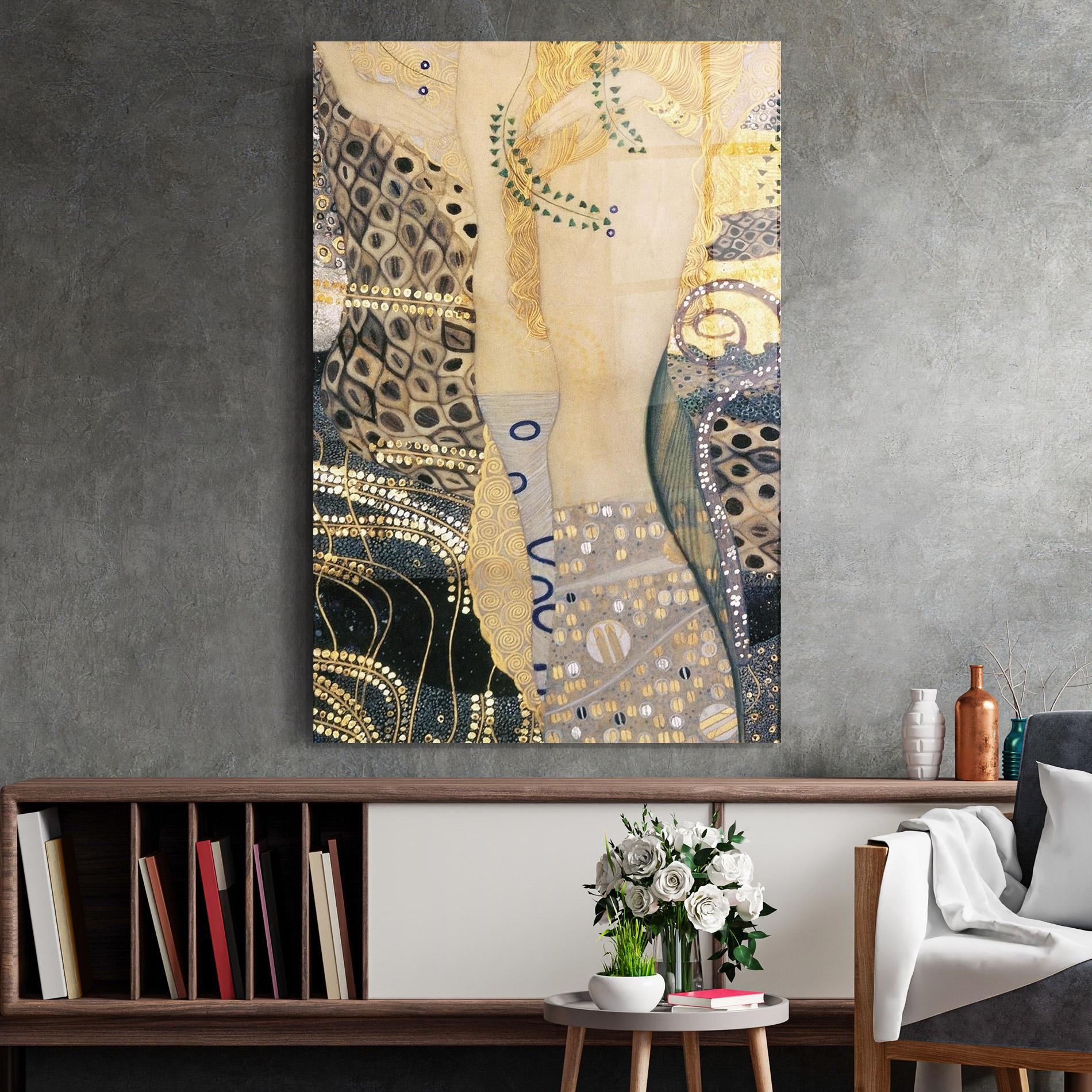 Glasbild Gustav Klimt Paint mockup 2