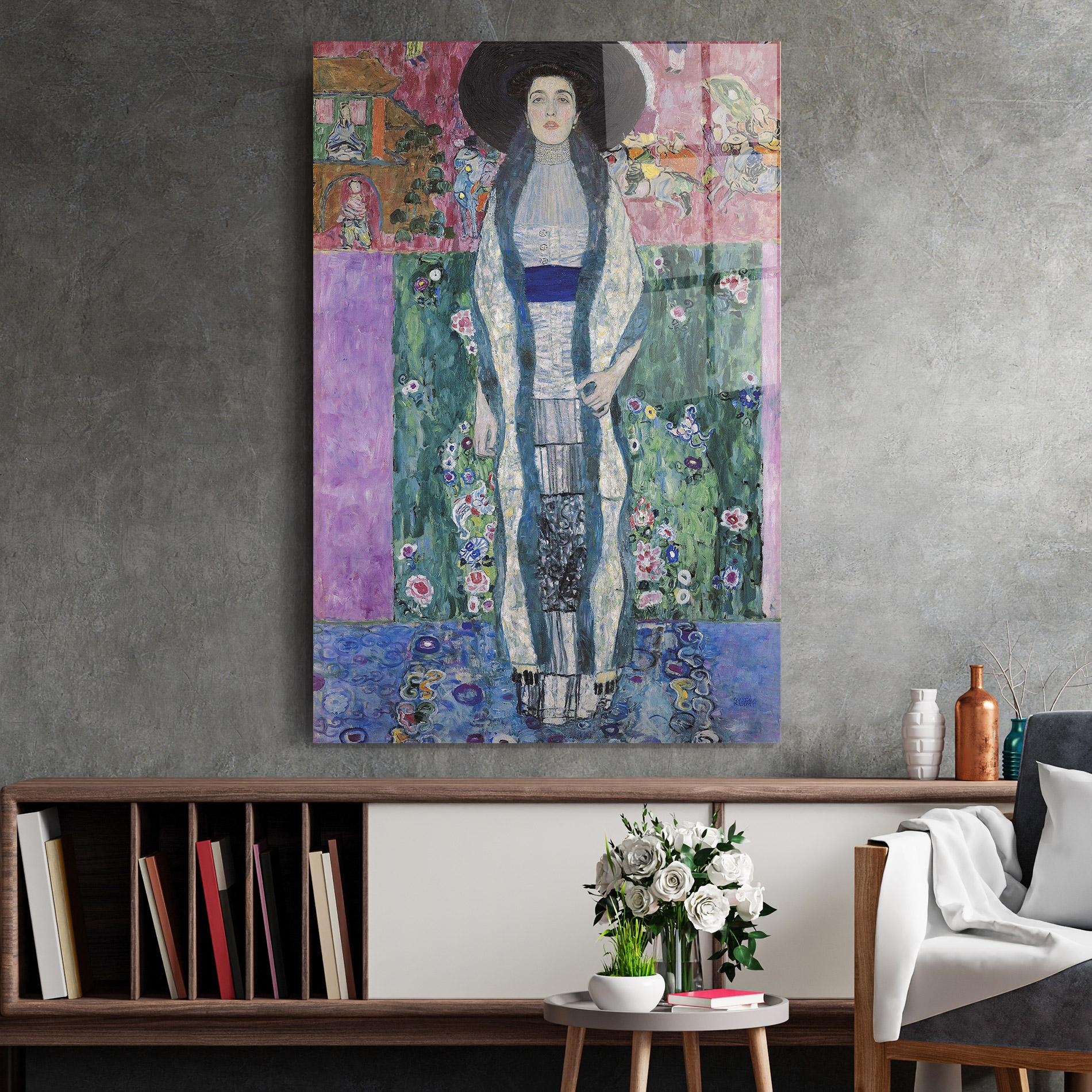 Glasbild Portrait Of Adele Bloch mockup 2