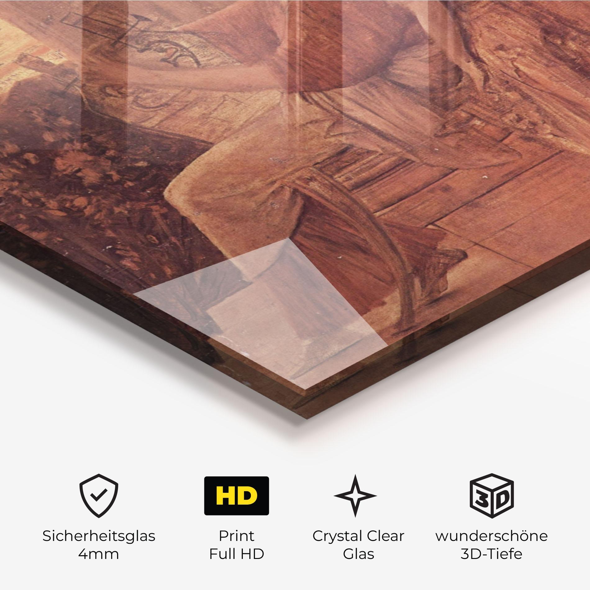 Glasbild Gustav Klimt Painting mockup 3