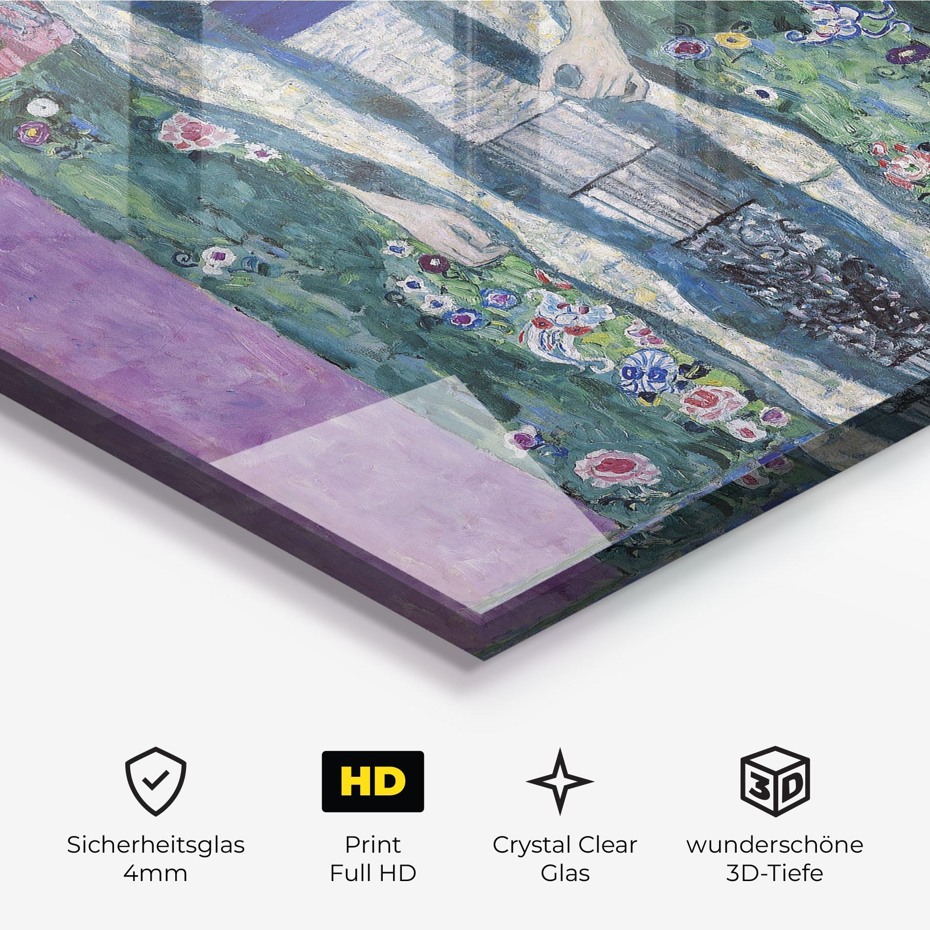 Glasbild Portrait Of Adele Bloch mockup 3