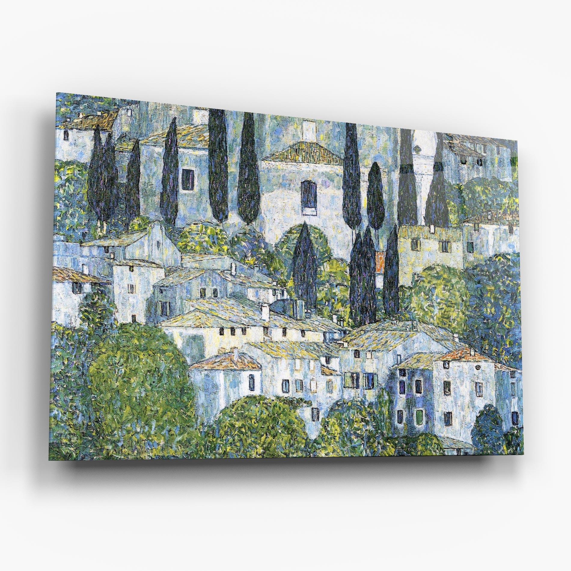 Glasbild Kirche In Cassone mockup 6