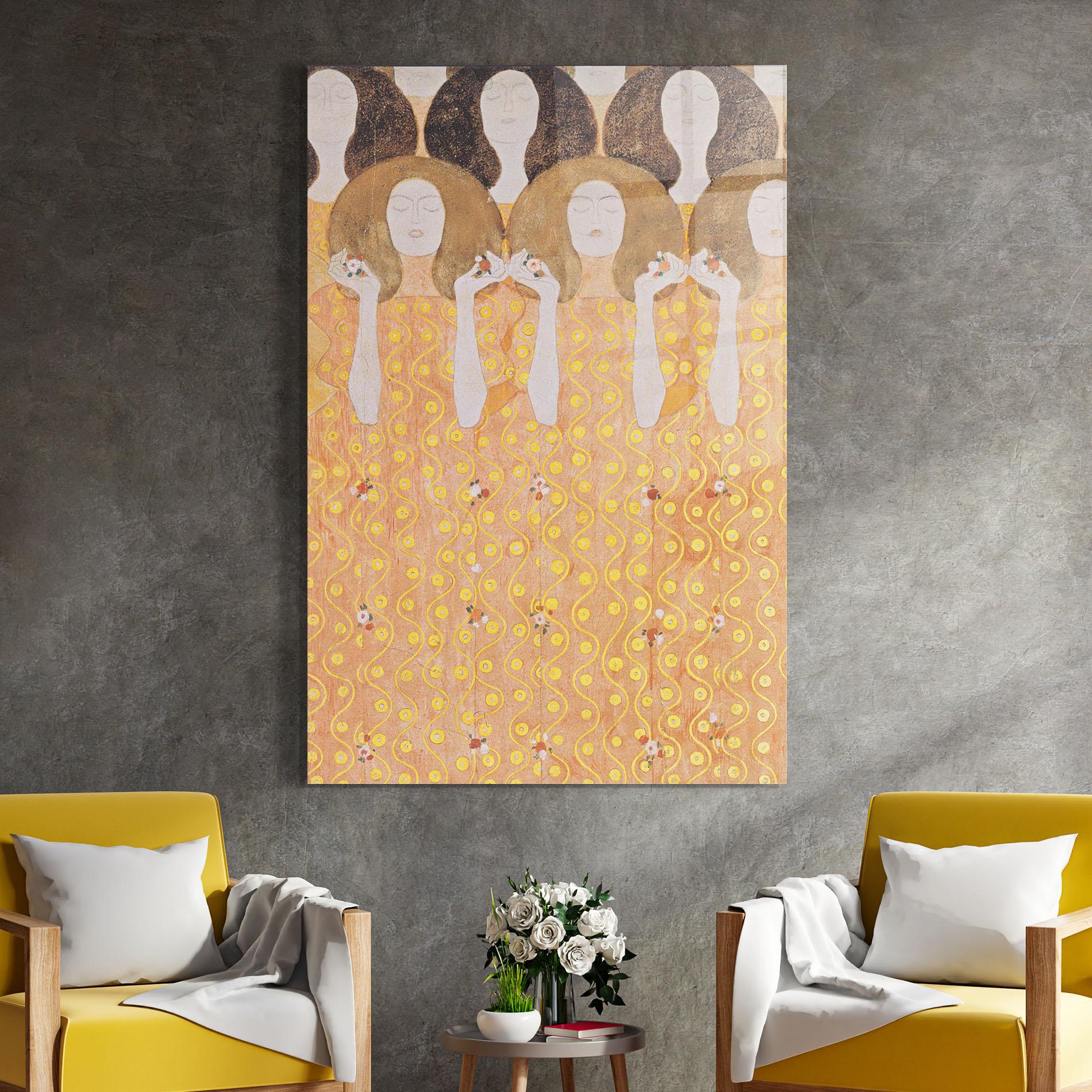 Glasbild Beethoven Frieze mockup 4