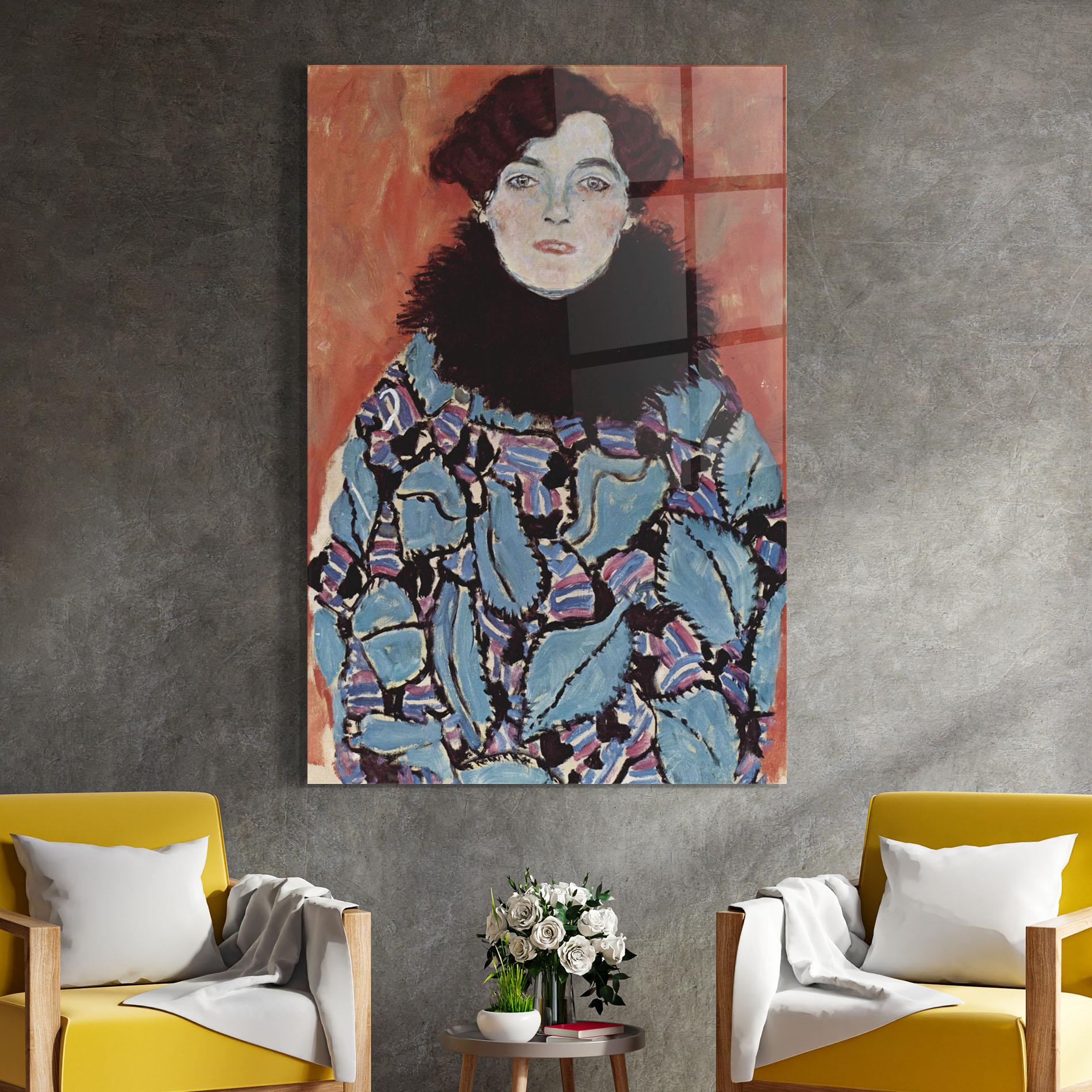 Glasbild Gustav Klimt Art mockup 4