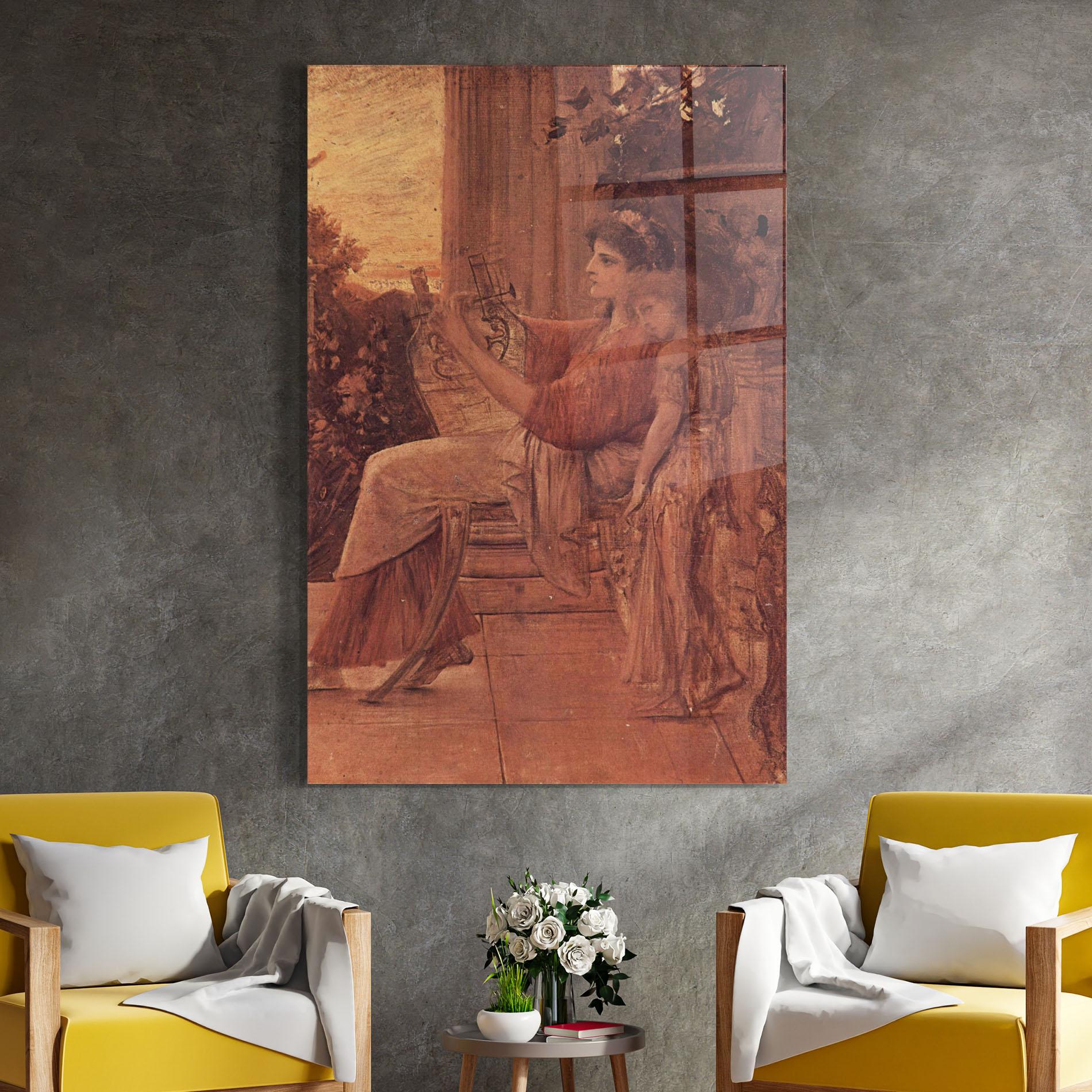 Glasbild Gustav Klimt Painting mockup 4