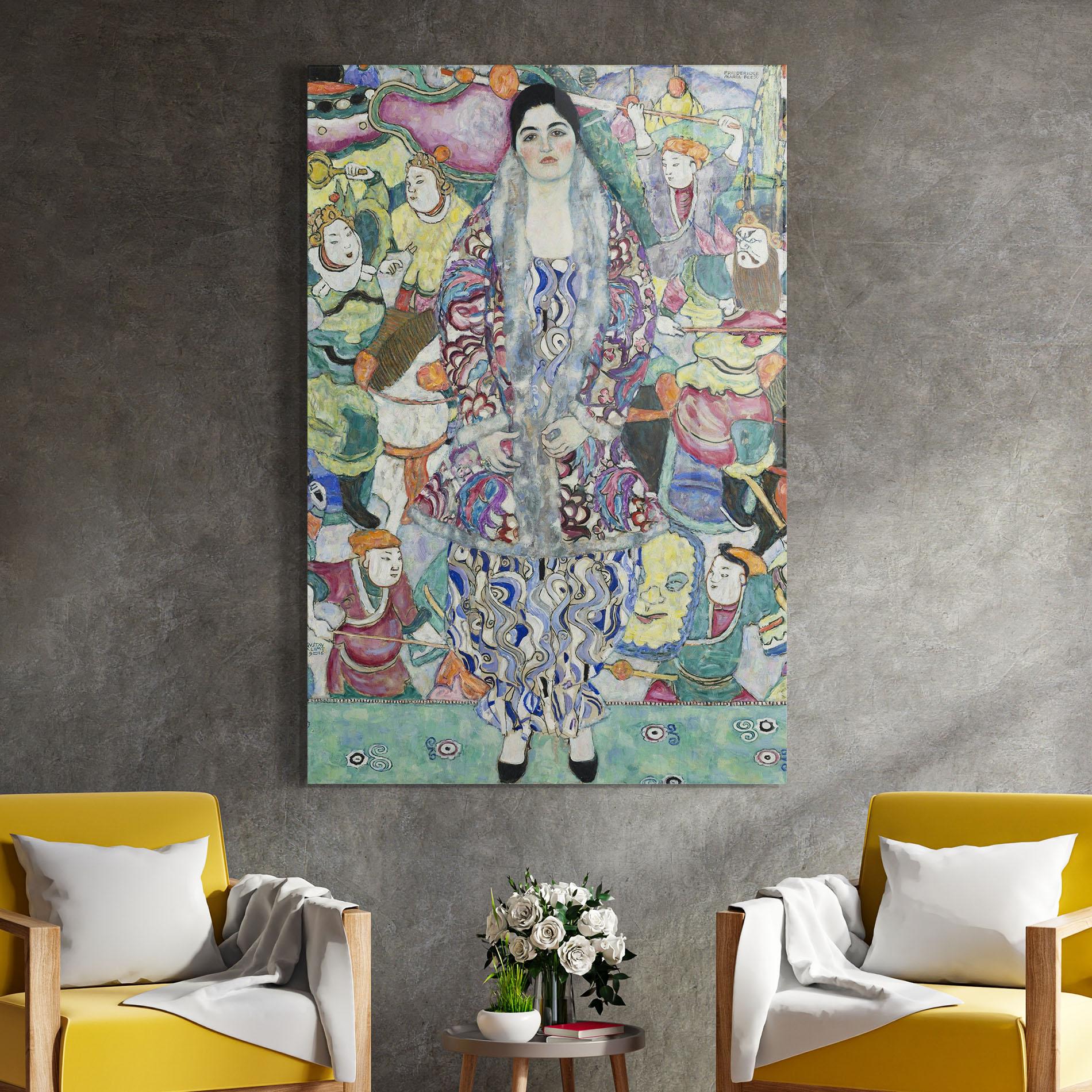 Glasbild Portrait Of Friedericke mockup 4