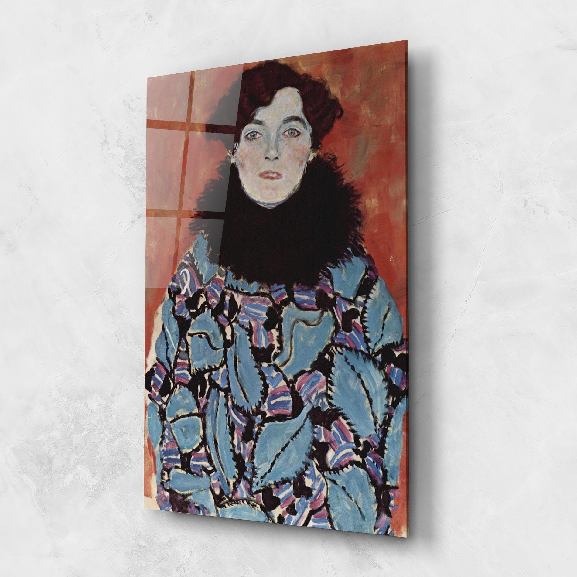 Glasbild Gustav Klimt Art mockup 1