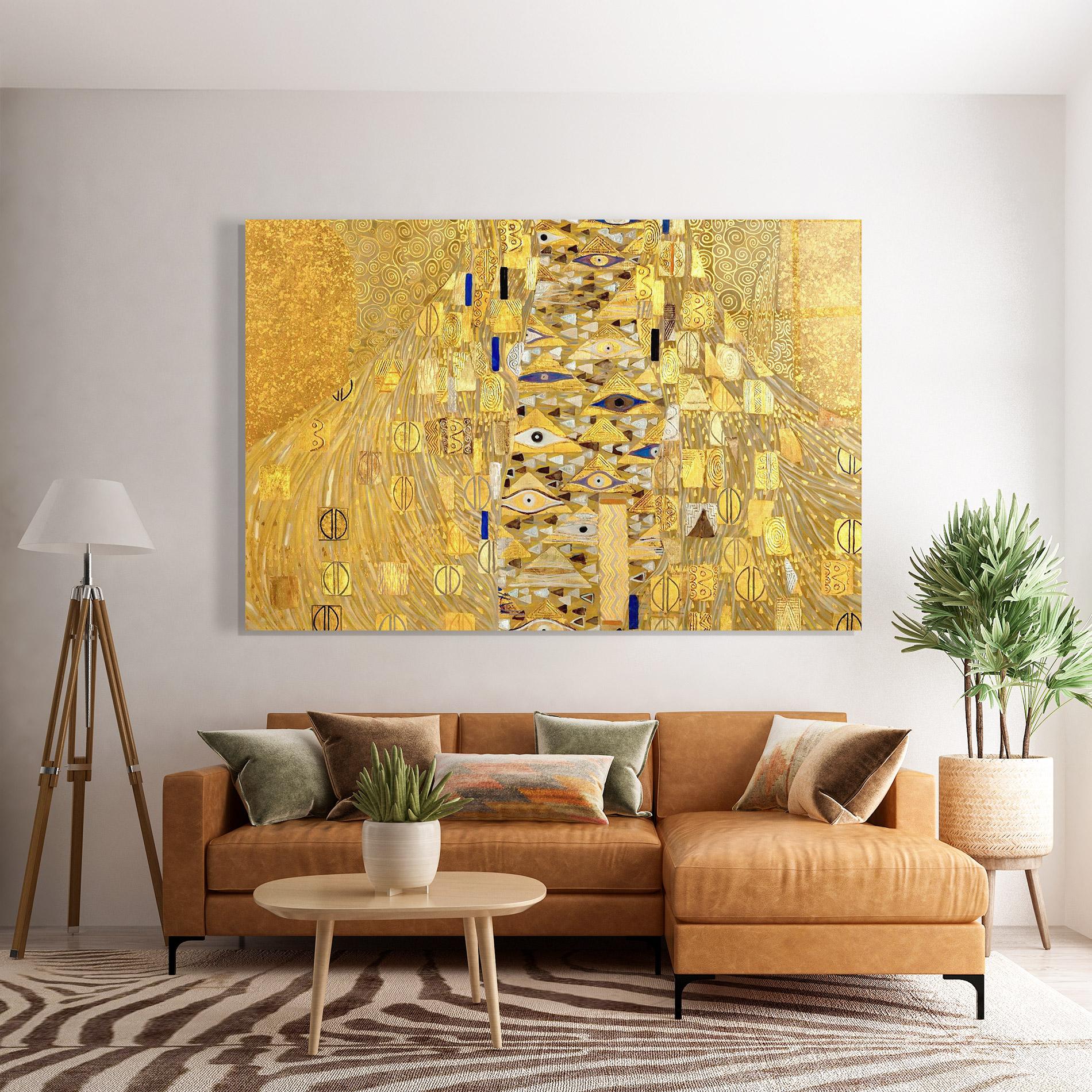 Glasbild Adele Bloch Bauer mockup 7