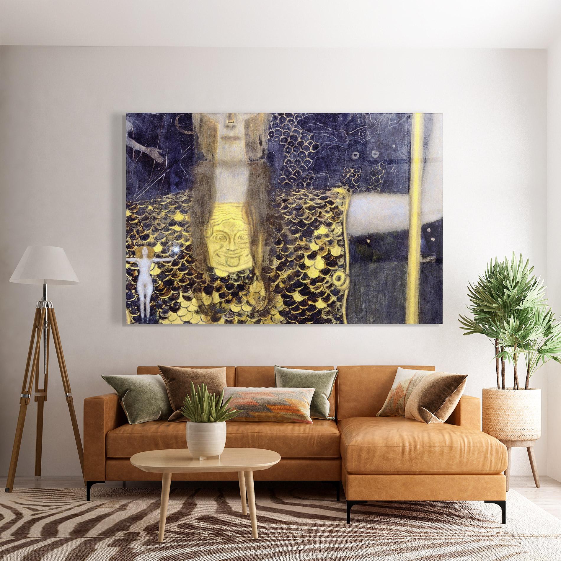 Glasbild Pallas Athena mockup 7