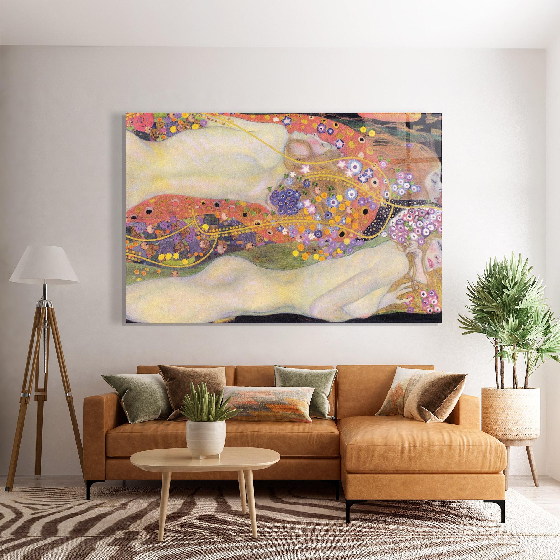 Glasbild Water Serpents Ii mockup 7