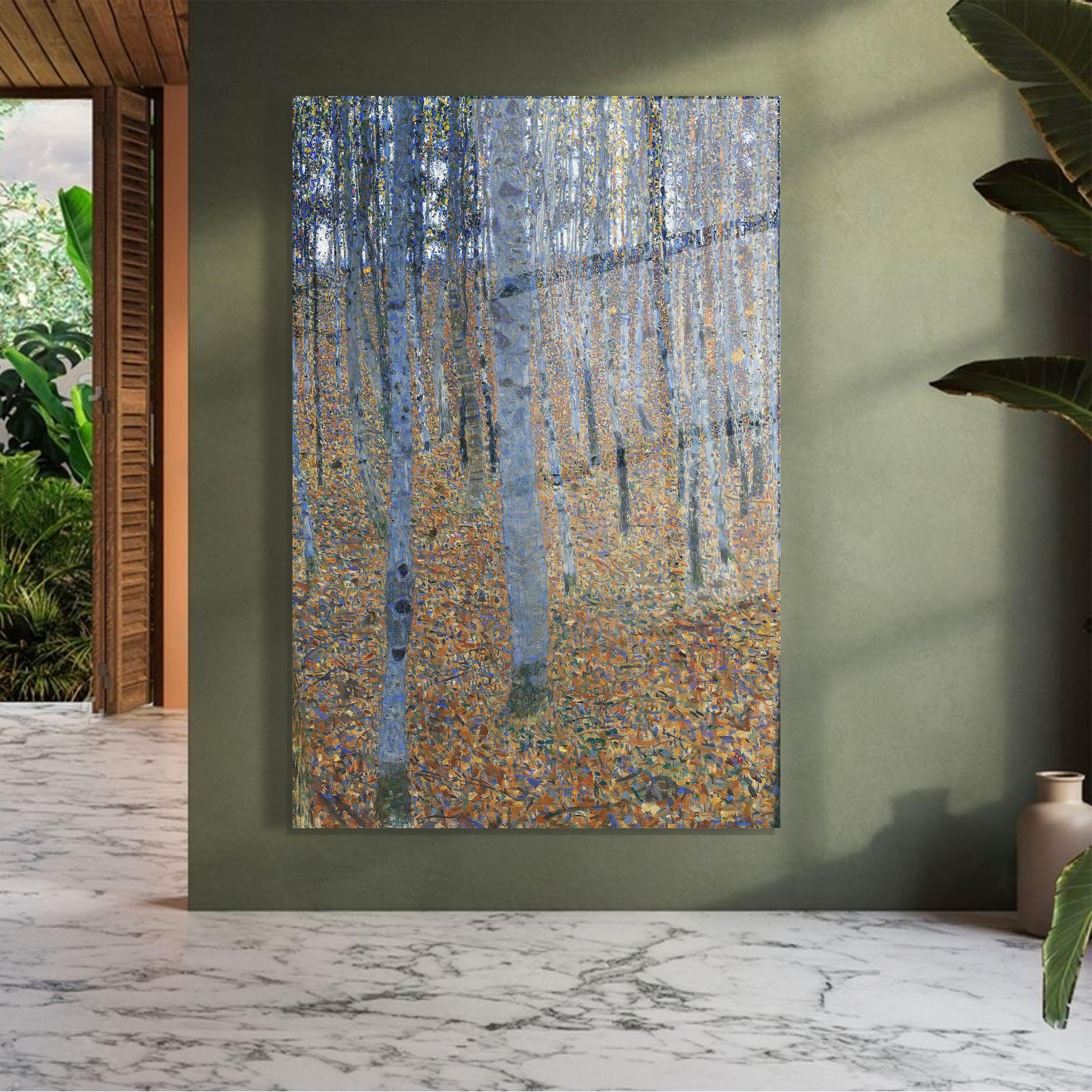 Glasbild Beech Grove I mockup 7