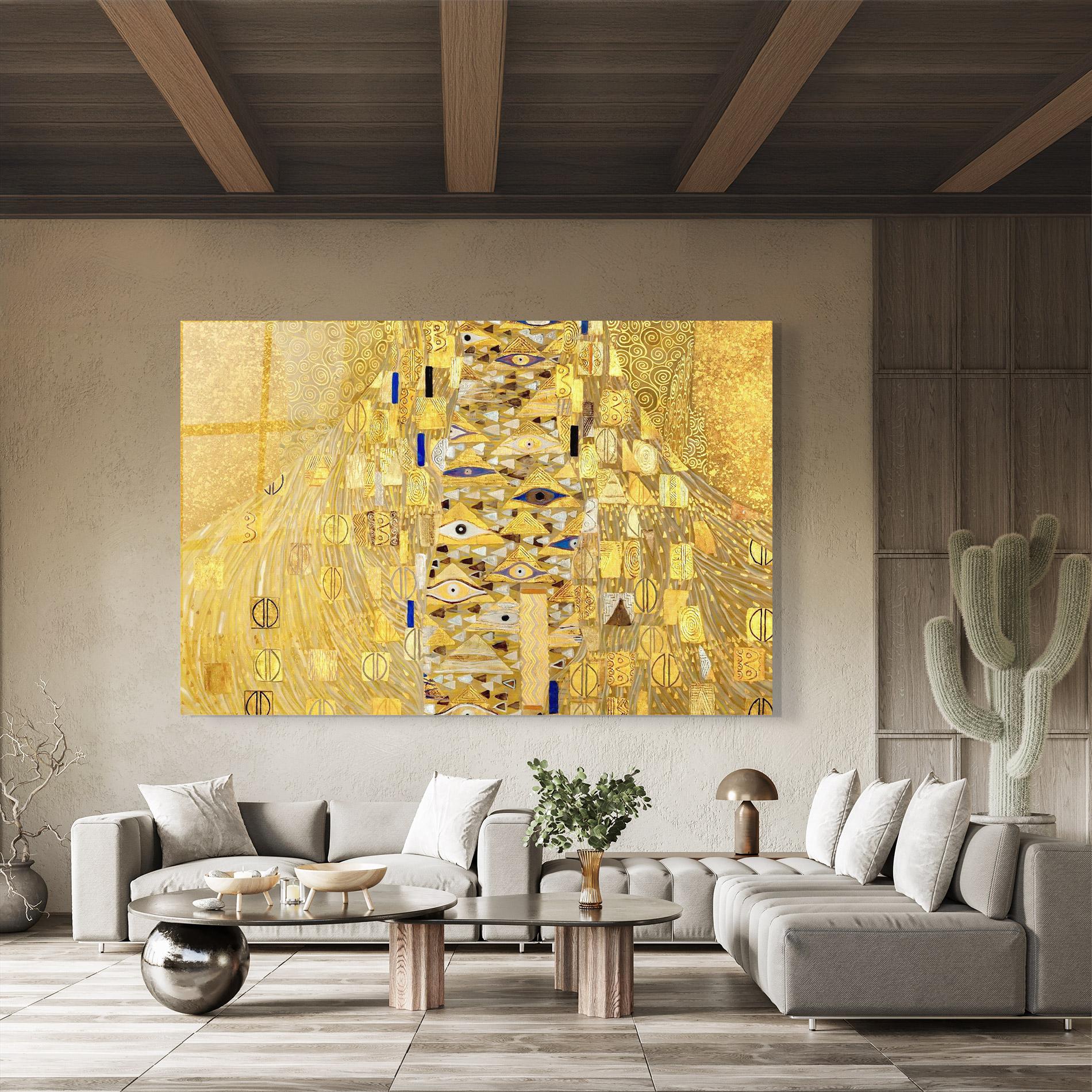 Glasbild Adele Bloch Bauer mockup 8