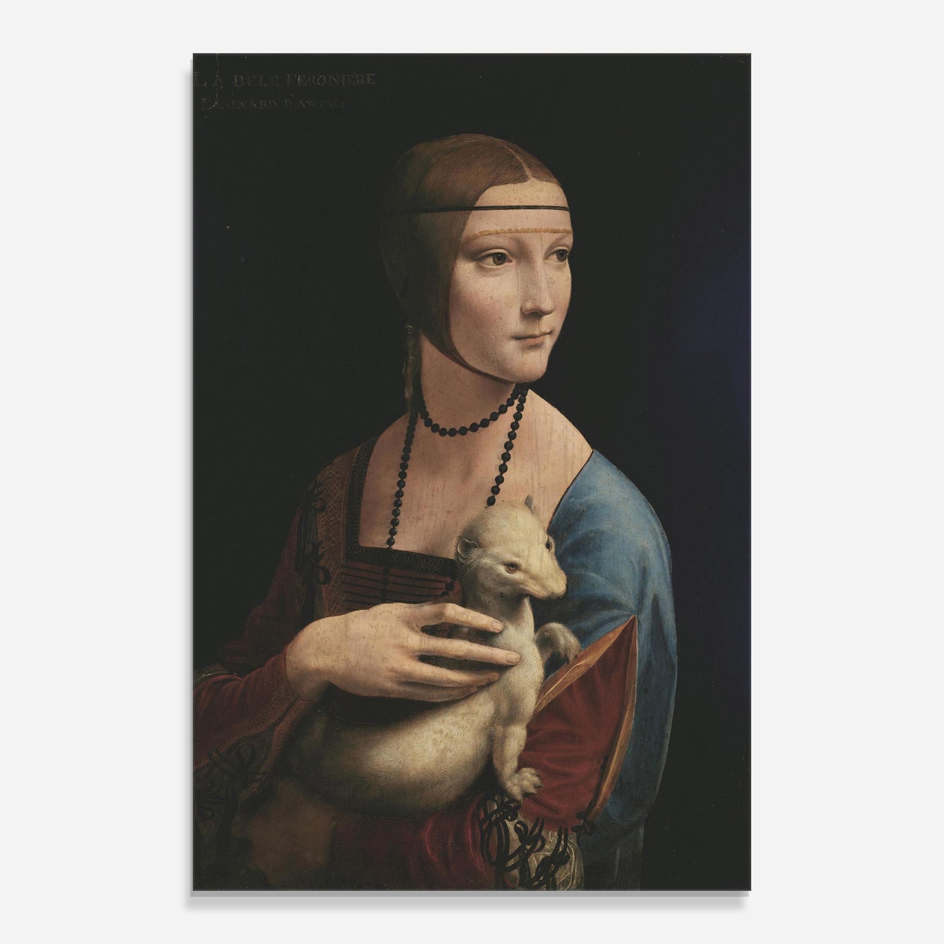 Lady With An Ermine Leonardo Da Vinci mockup 0