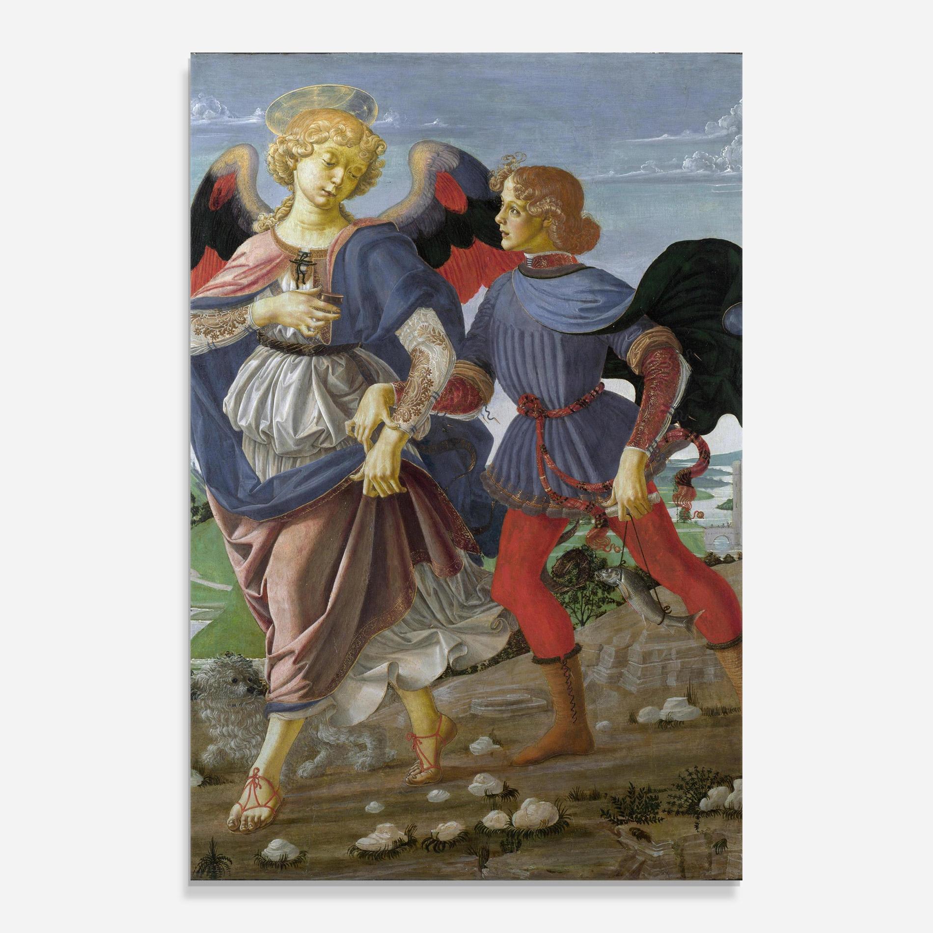 Glasbild Tobias And The Angel mockup 0