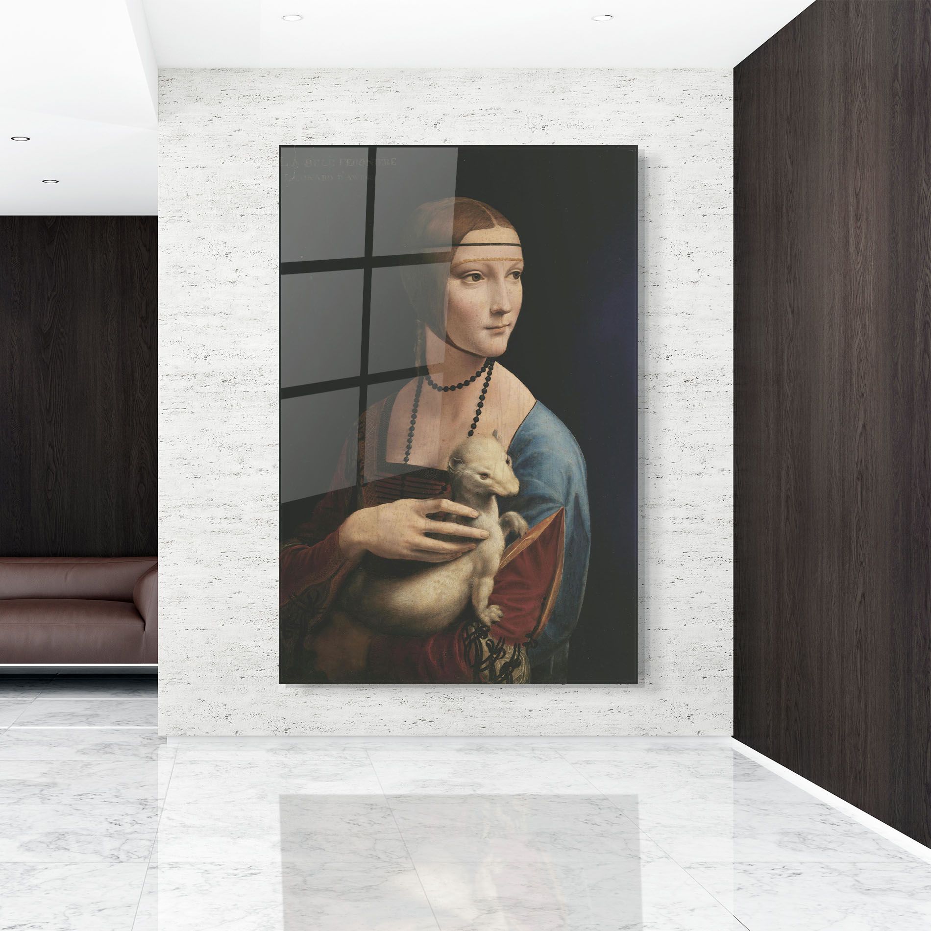 Lady With An Ermine Leonardo Da Vinci mockup 9