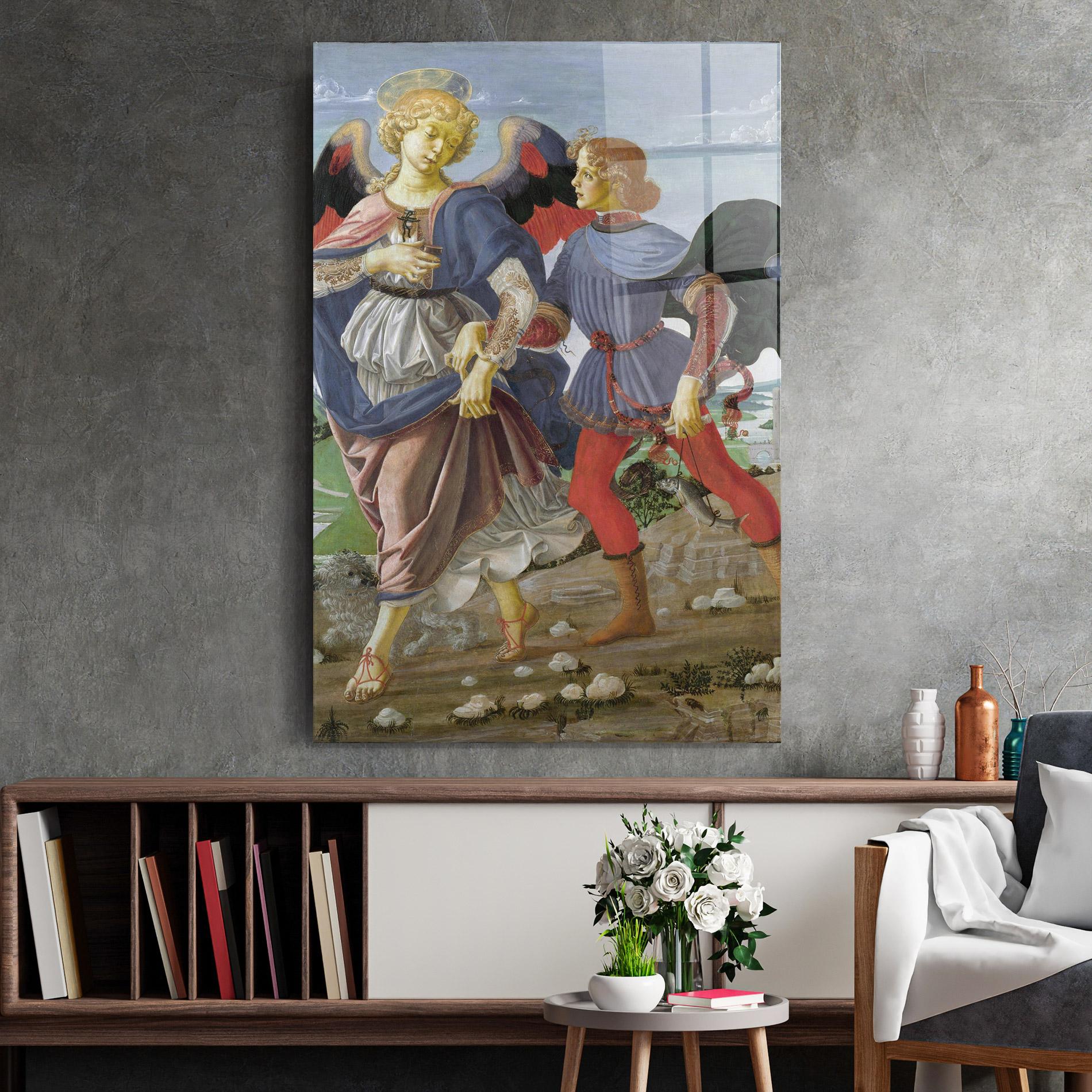 Glasbild Tobias And The Angel mockup 2