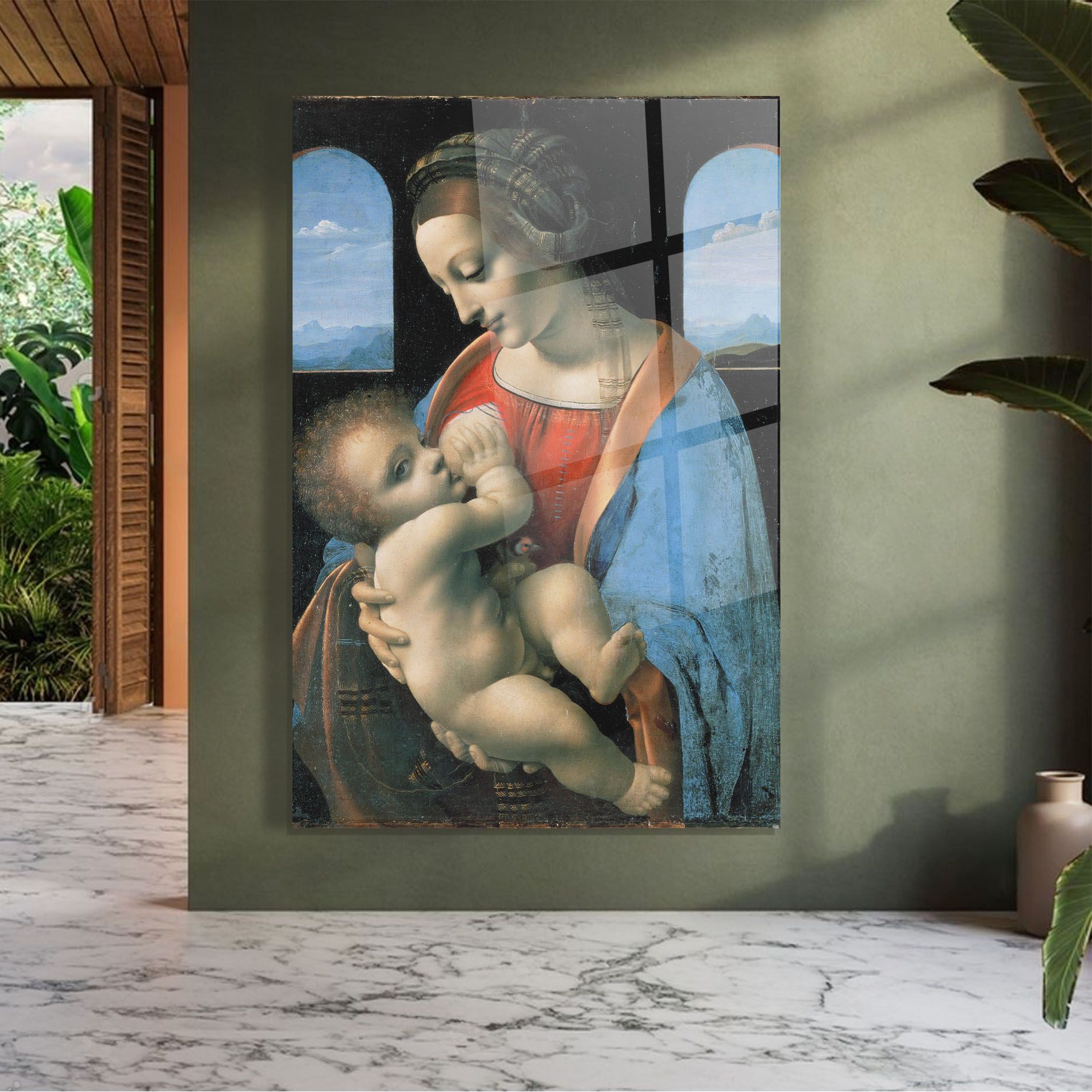 Leonardo Da Vinci Attributed Madonna Litta mockup 7