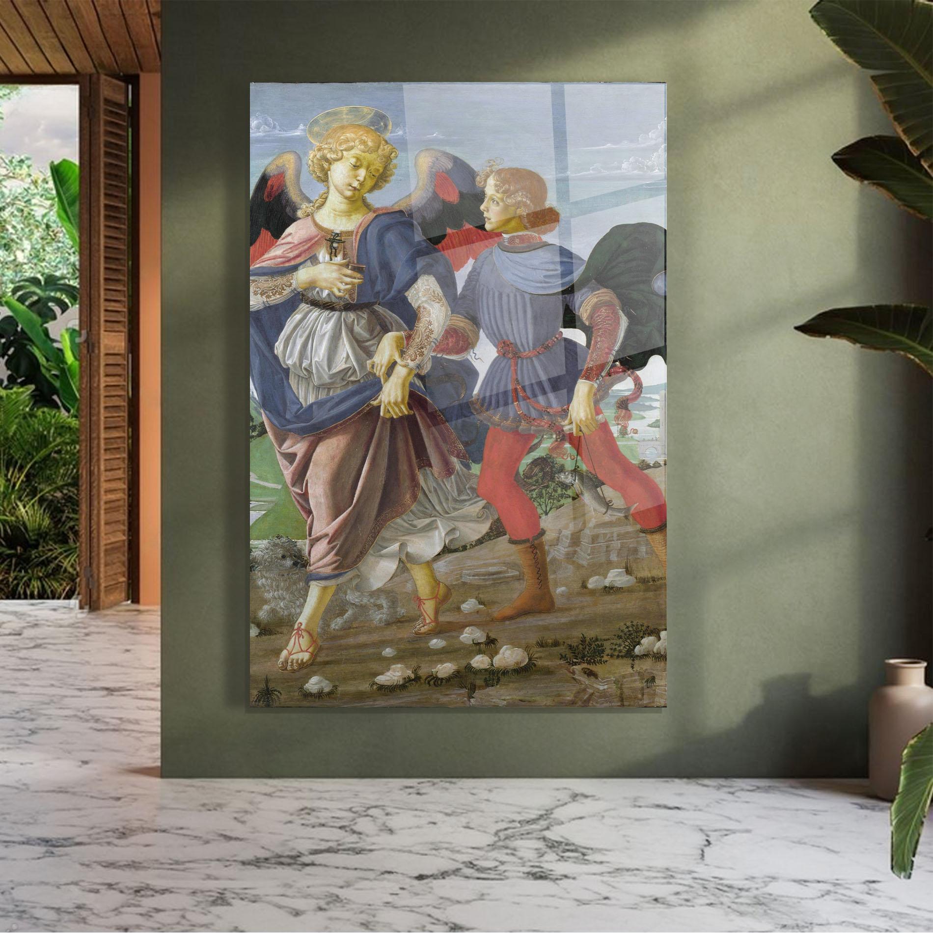 Glasbild Tobias And The Angel mockup 7