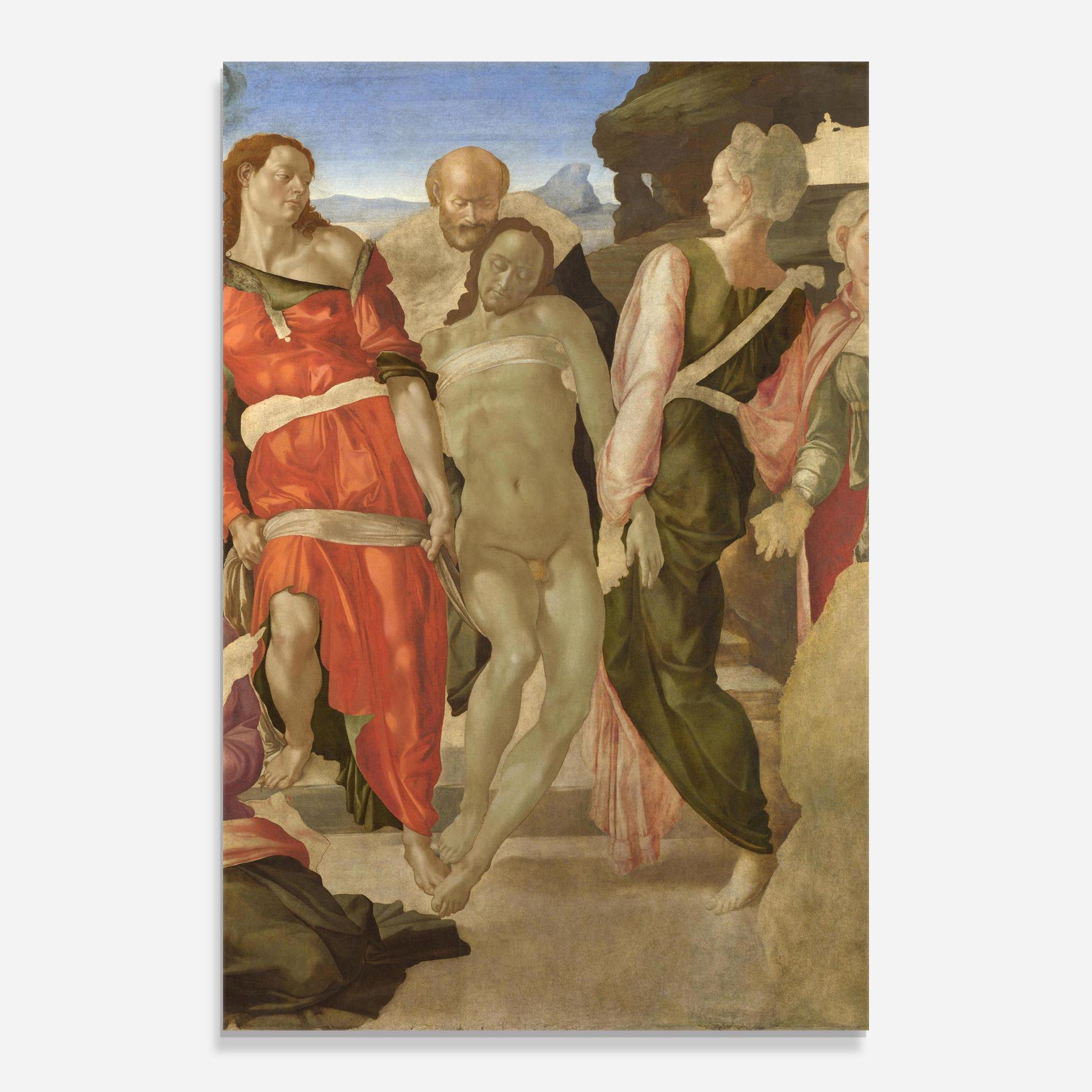 Glasbild Entombment mockup 0